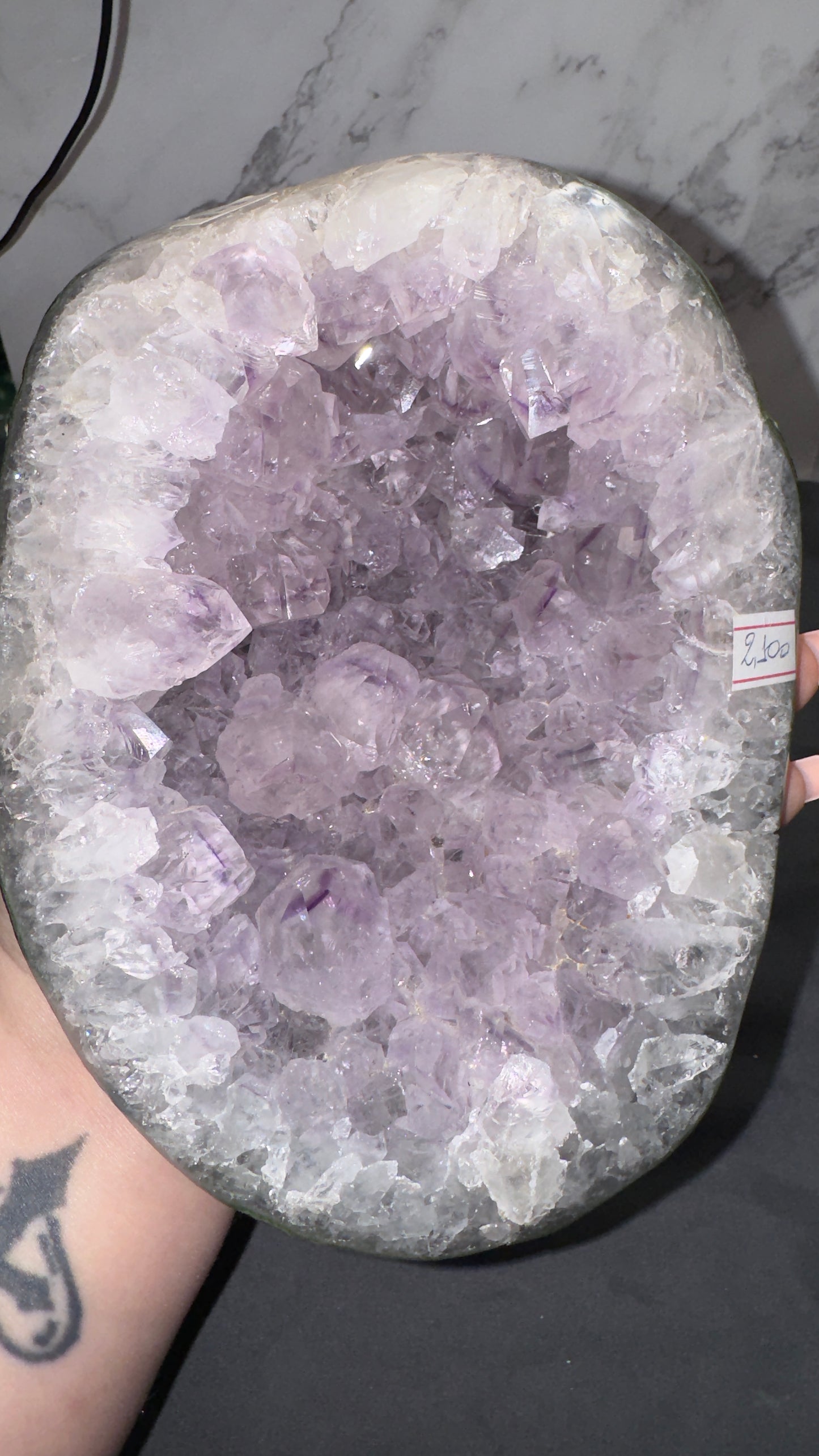 Amethyst on stand