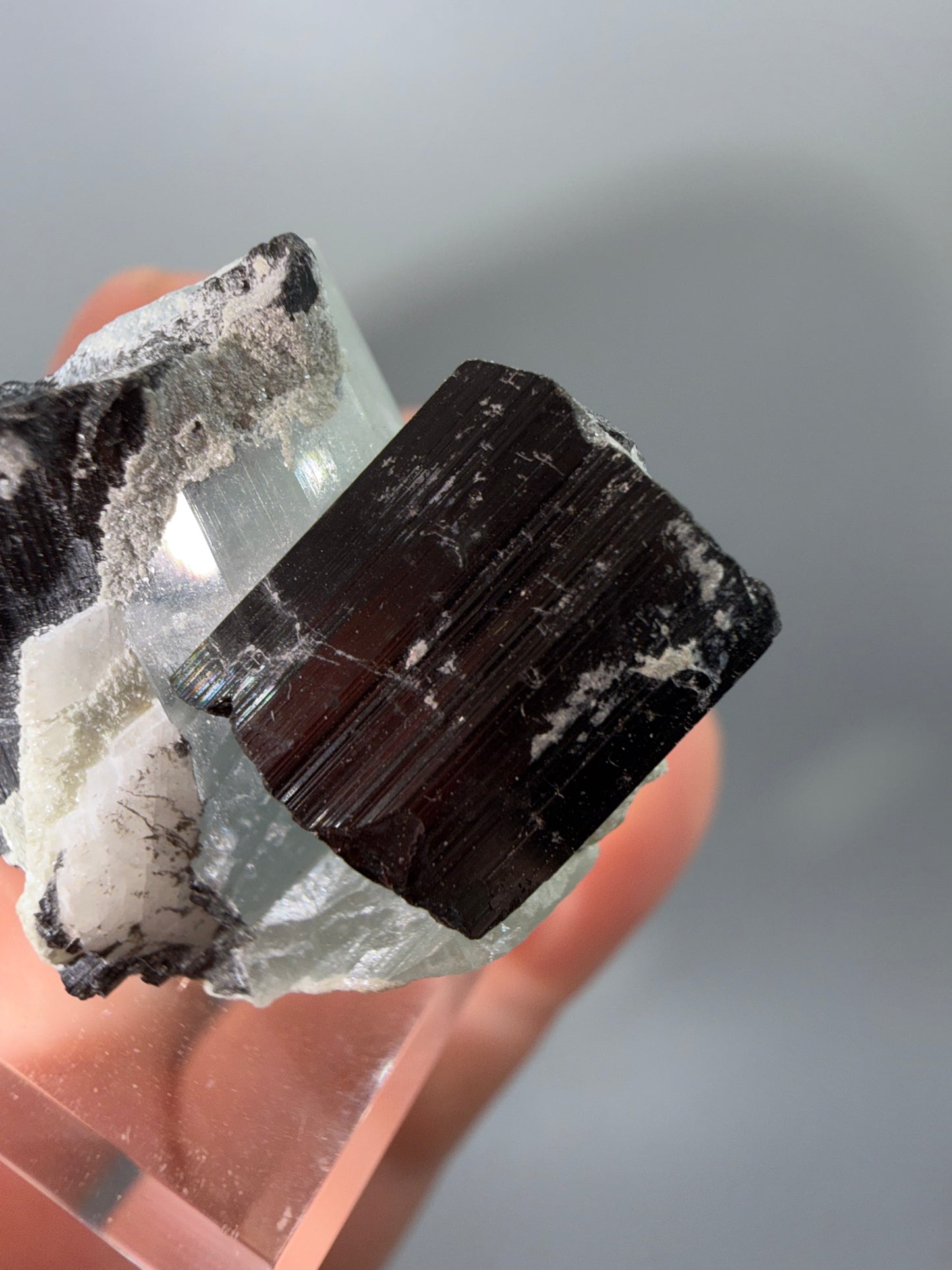 Schorl + aquamarine
