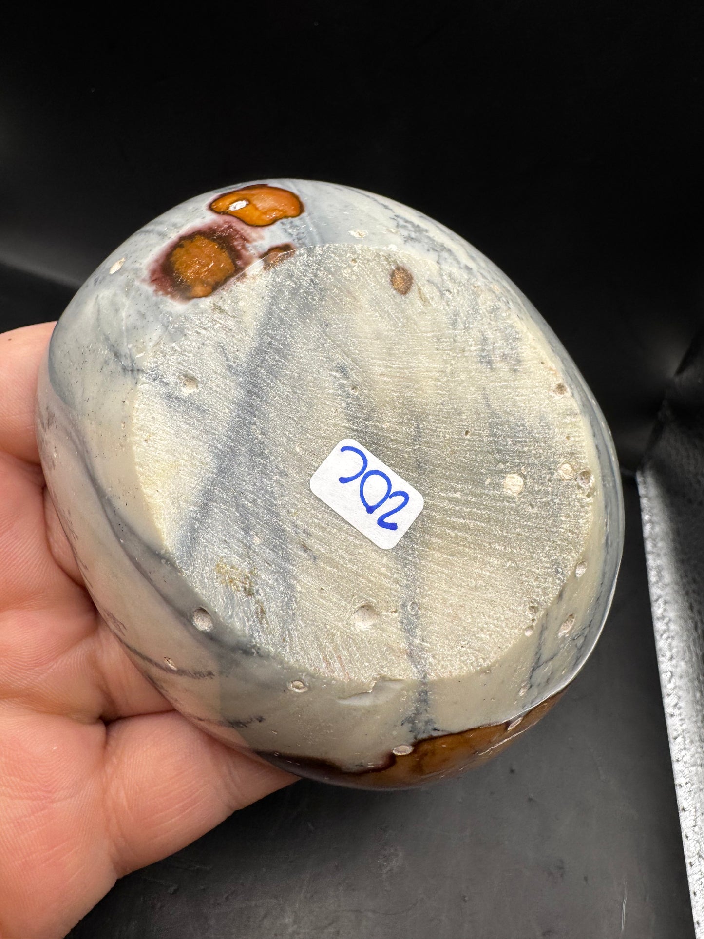 Polychrome jasper bowl