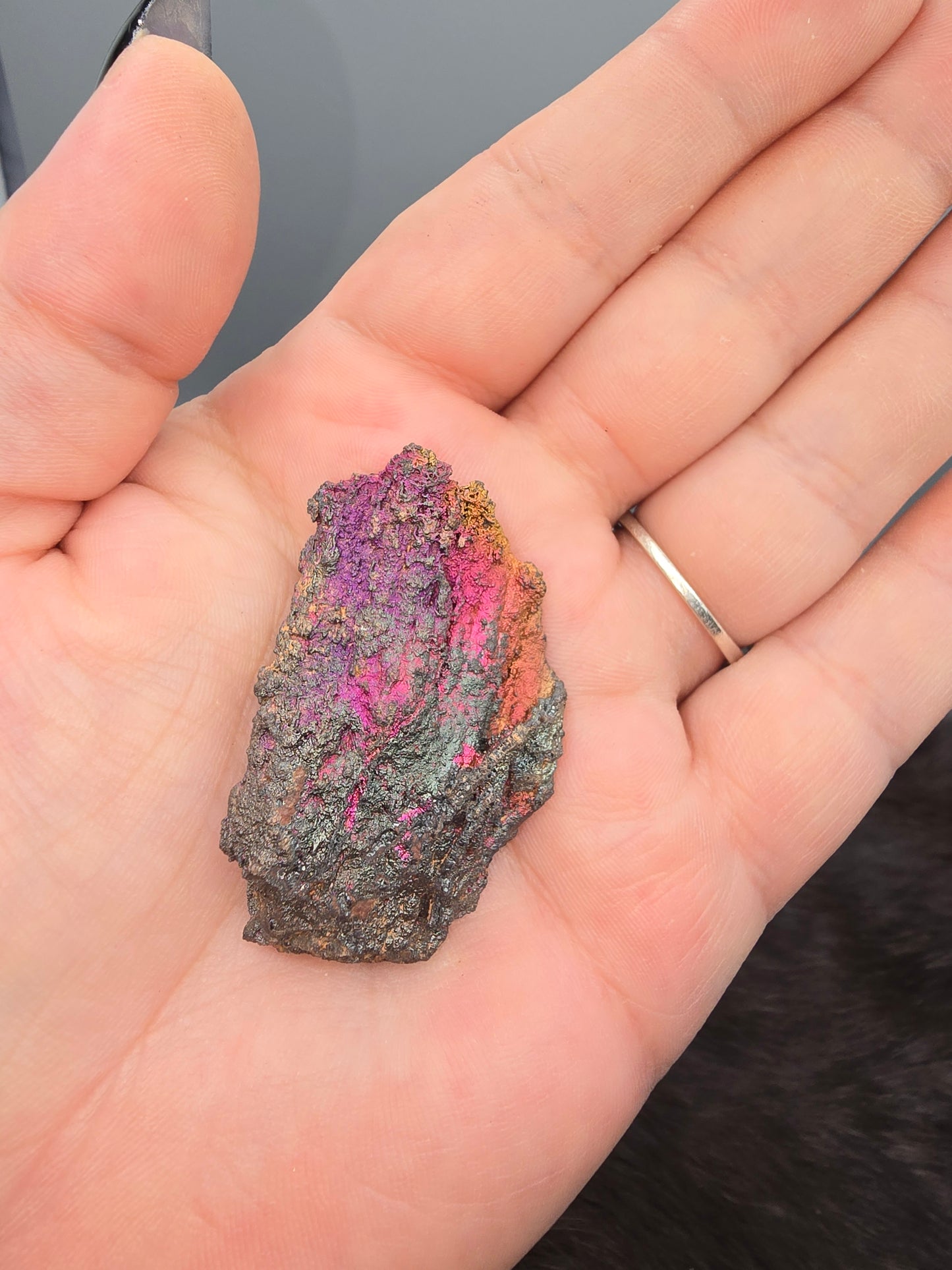 Irridescent Hematite stalactite