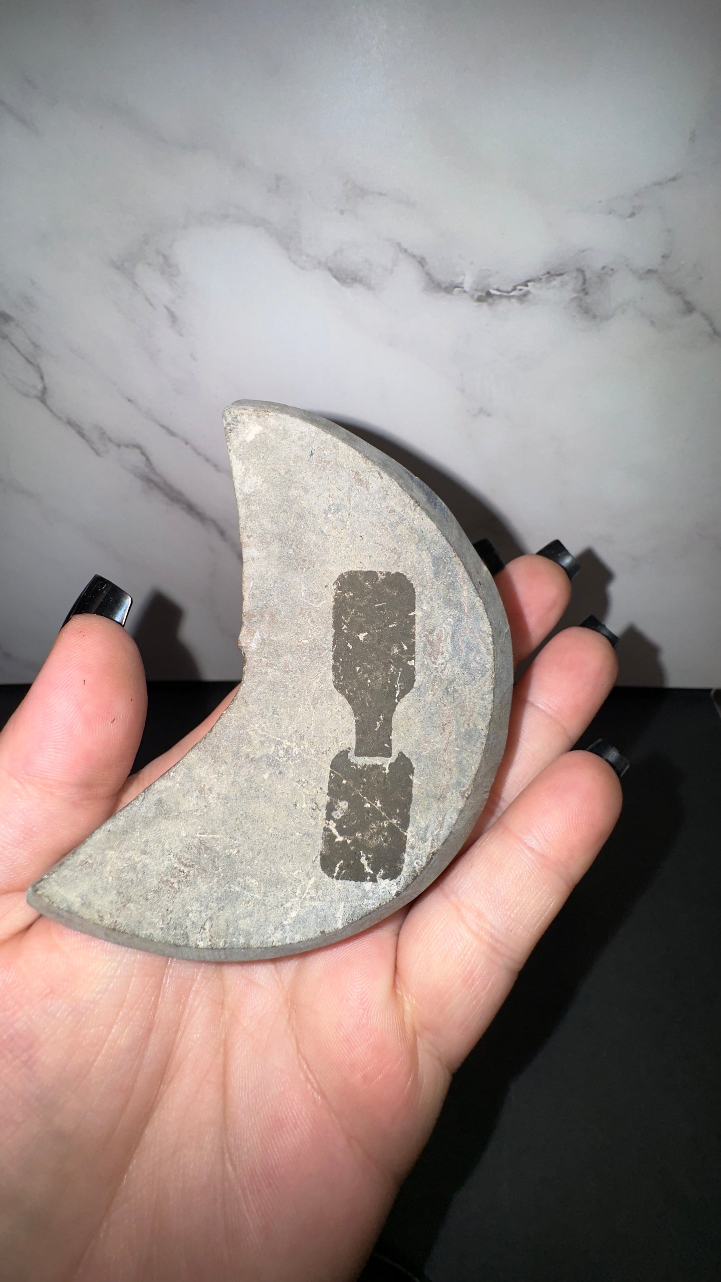 Grey amethyst moon