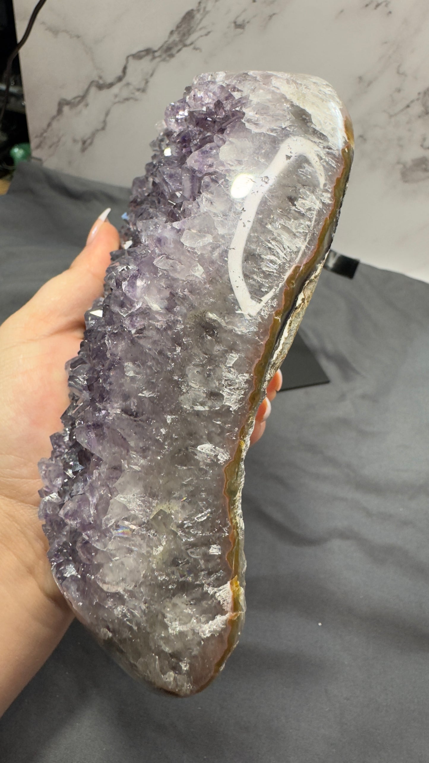 Amethyst on stand