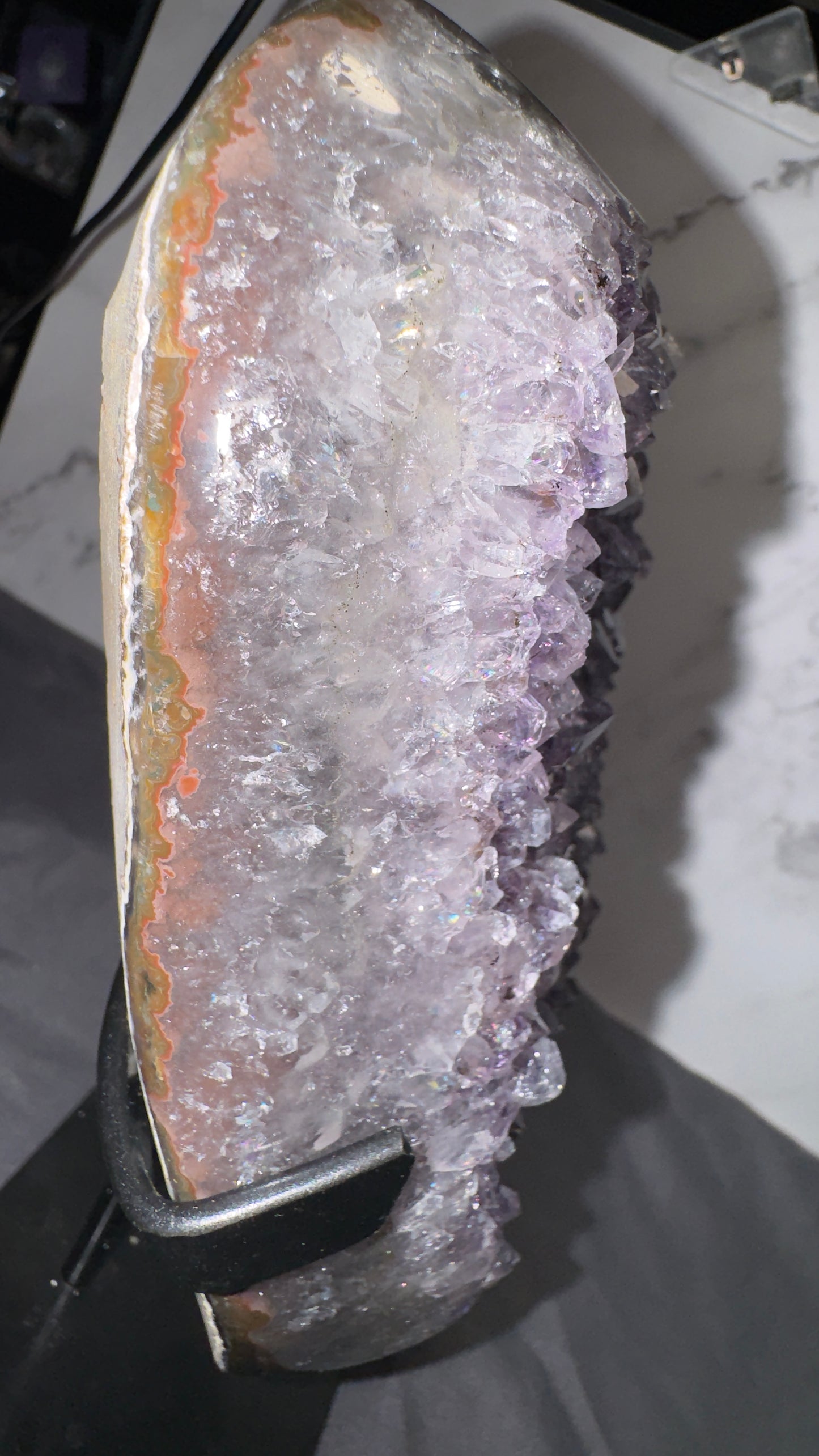 Amethyst on stand