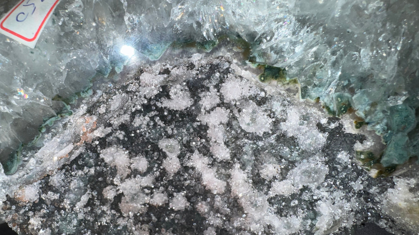 Amethyst and moss agate