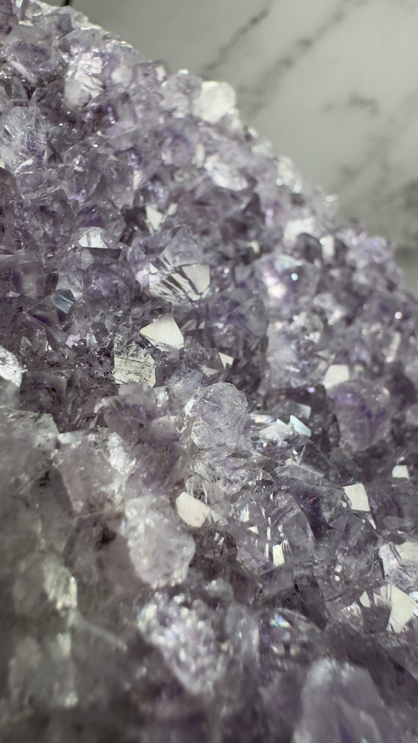 Amethyst on stand