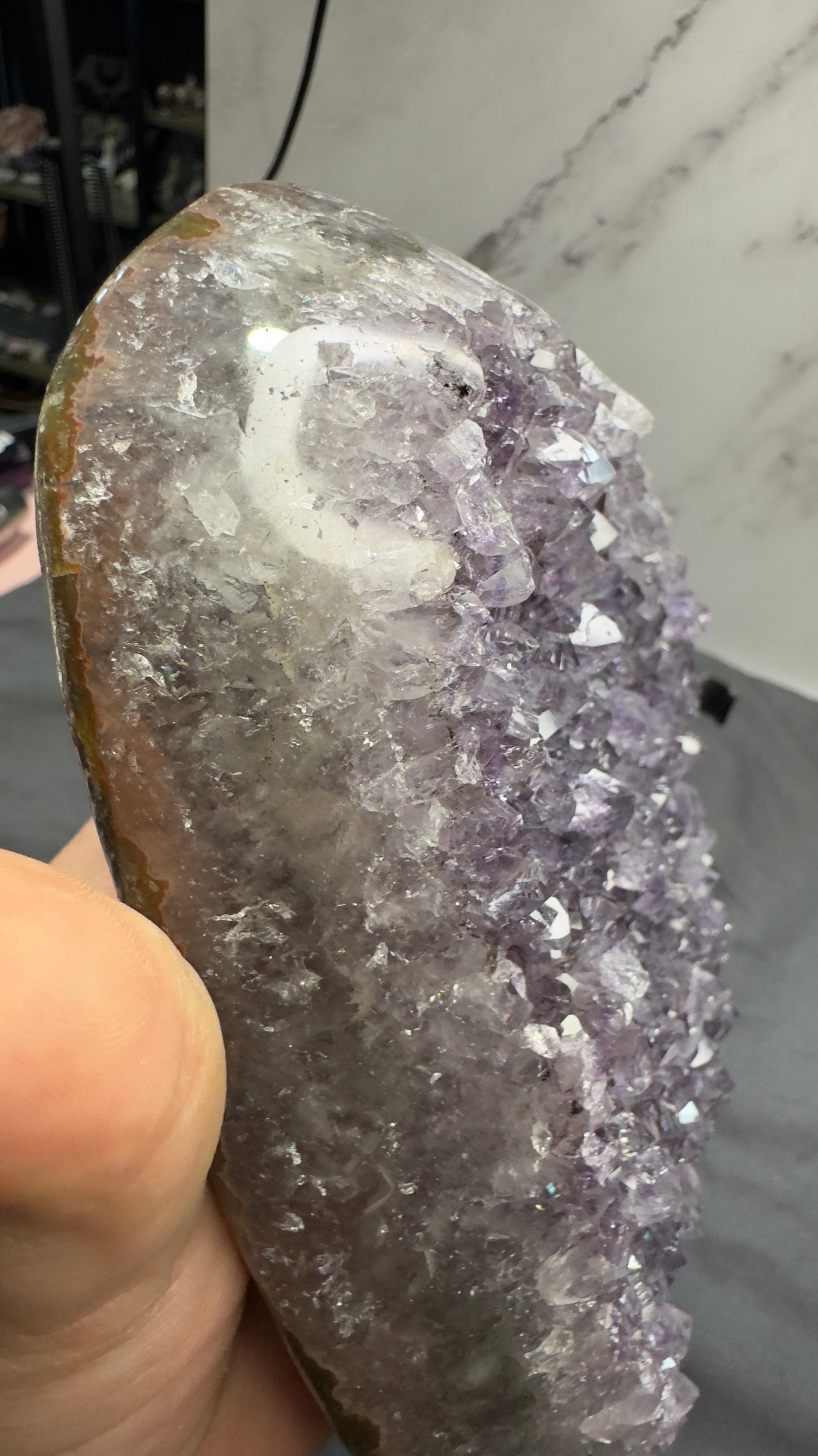 Amethyst on stand