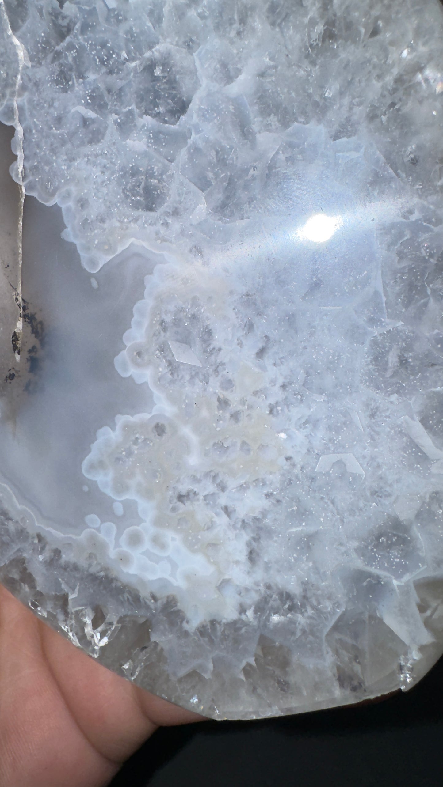 Druzy agate