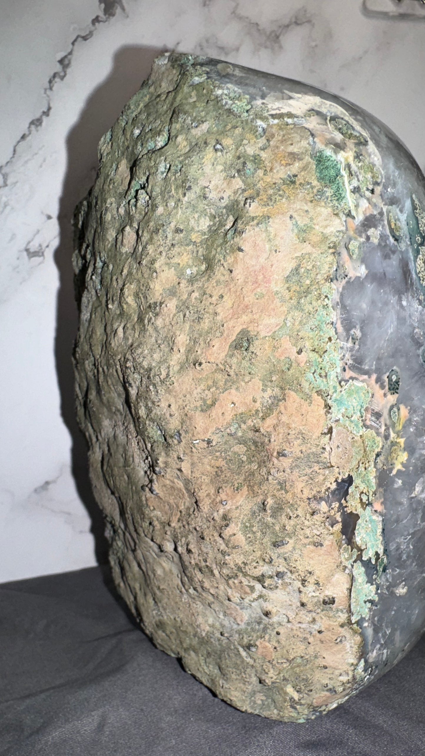 Amethyst and moss agate