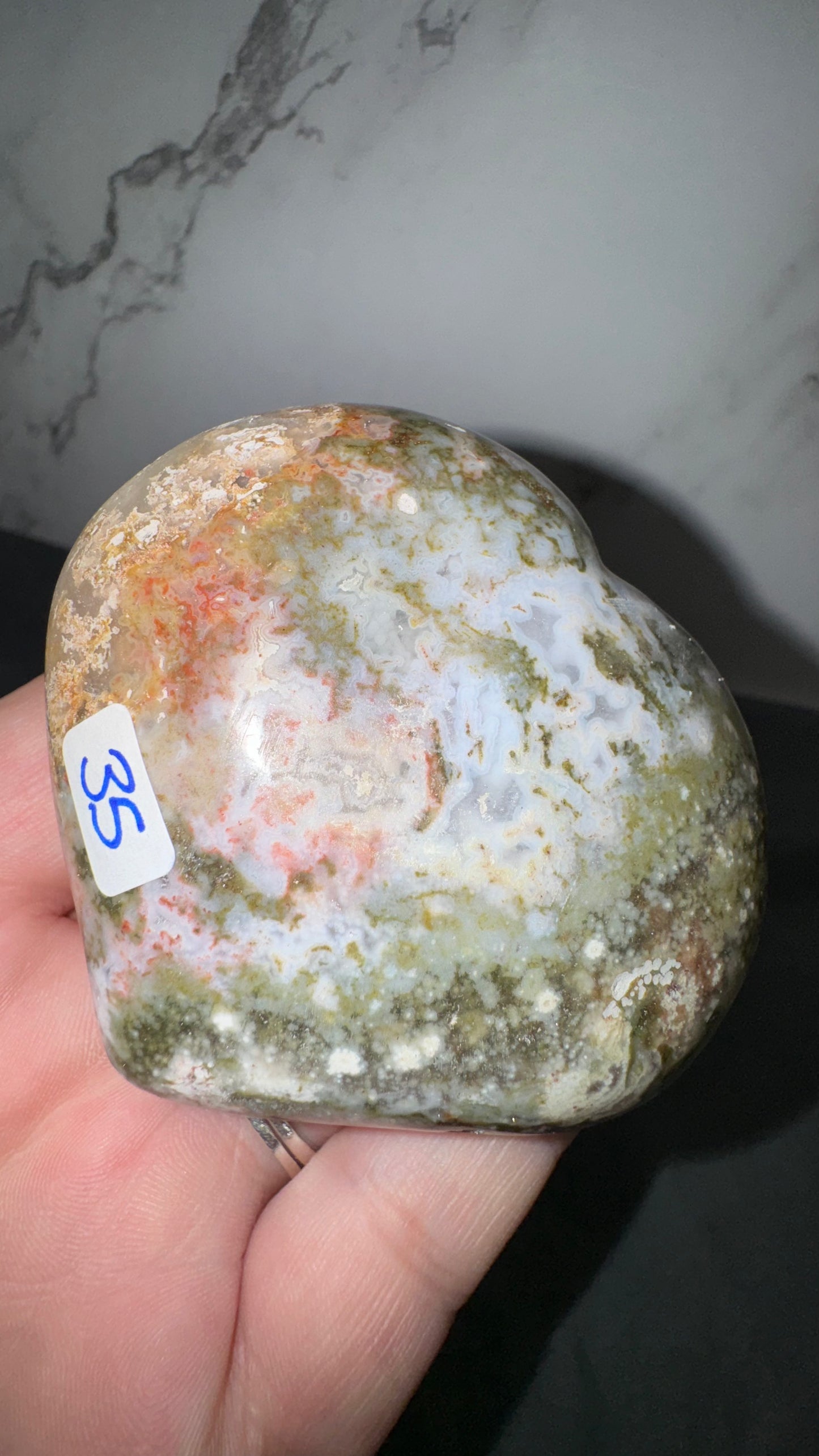 Sea jasper heart
