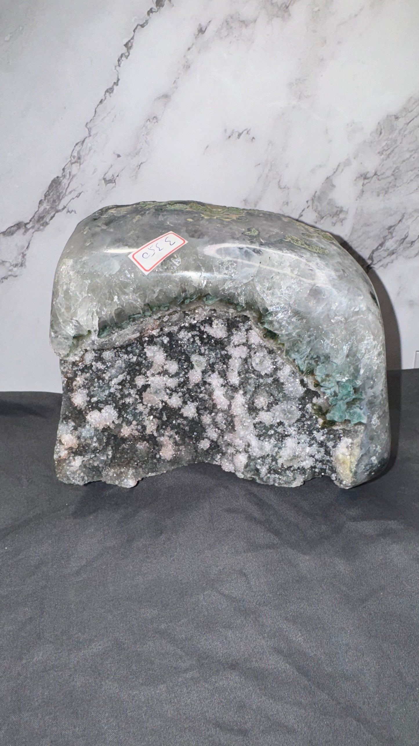 Amethyst and moss agate