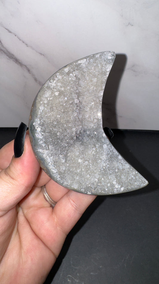 Grey amethyst moon