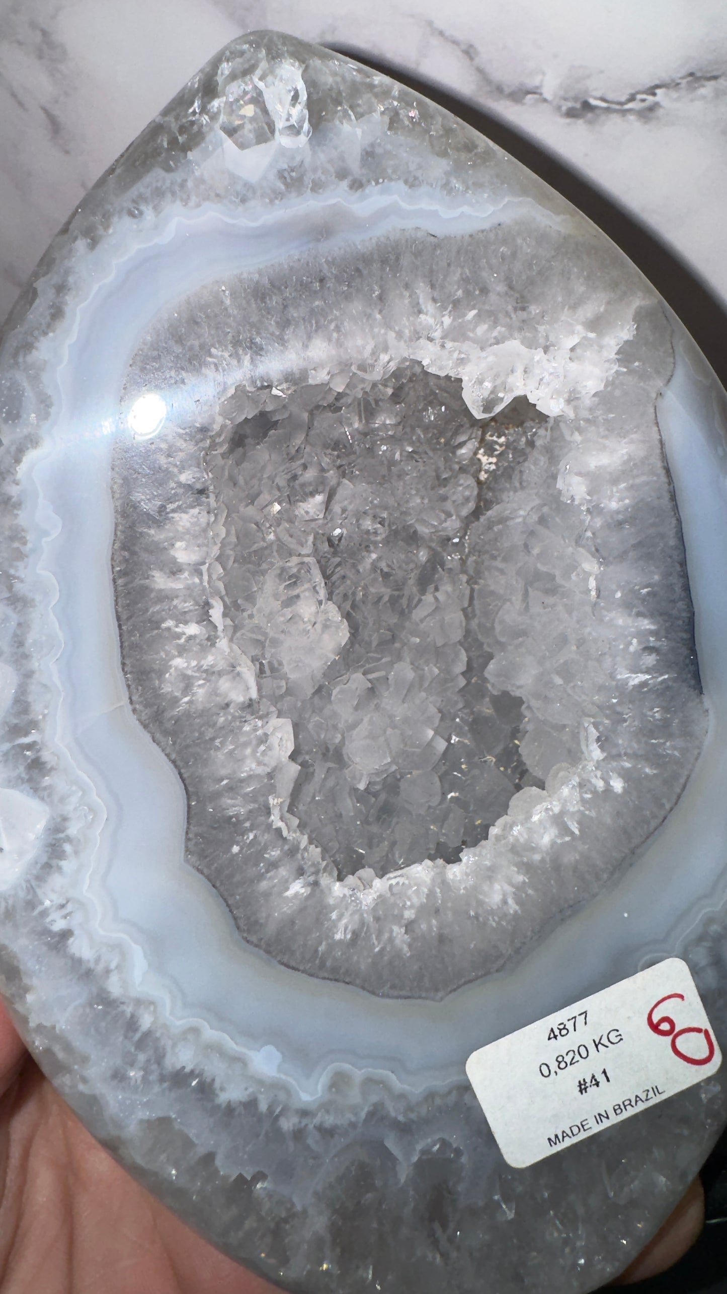 Druzy agate
