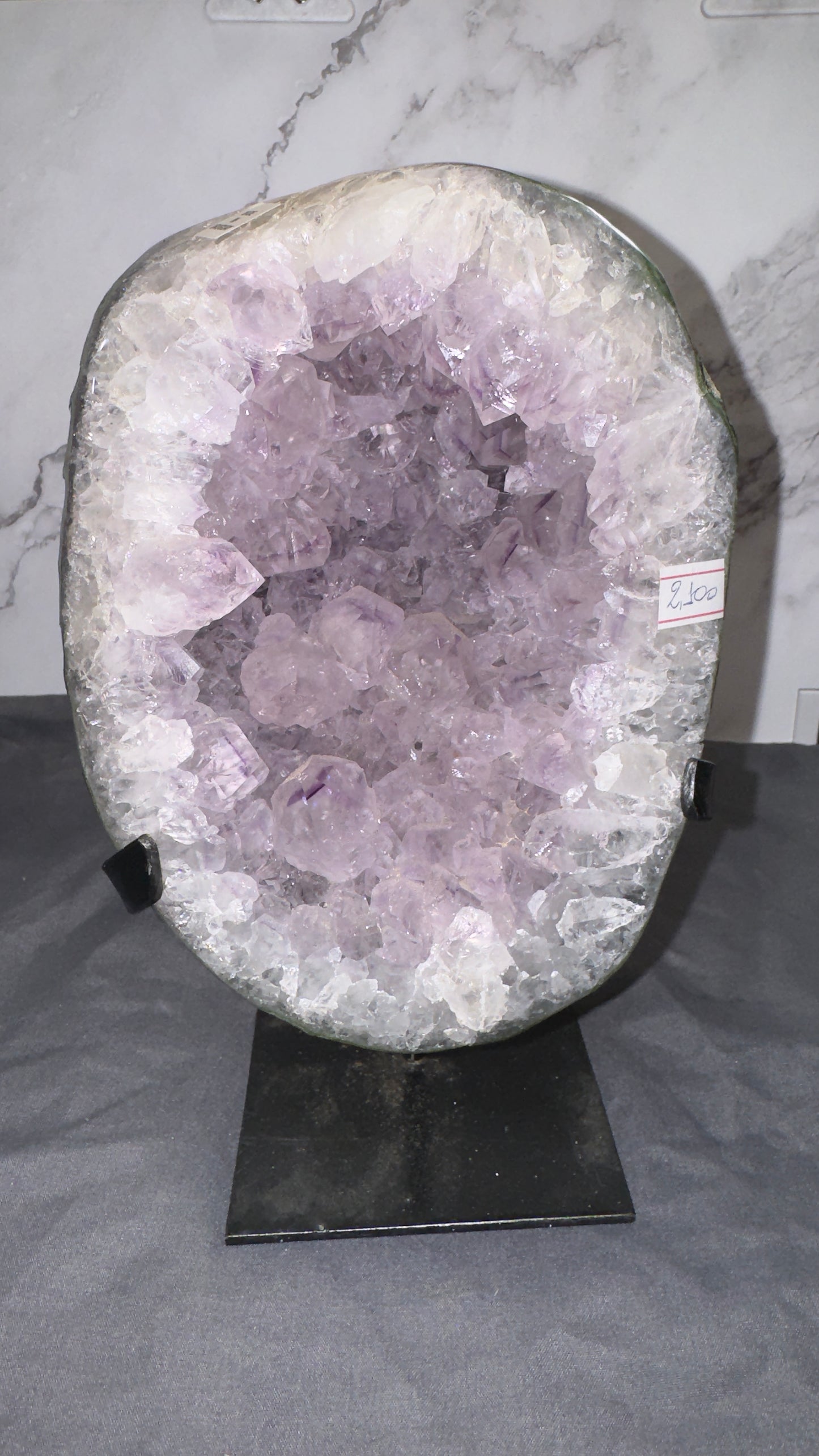 Amethyst on stand