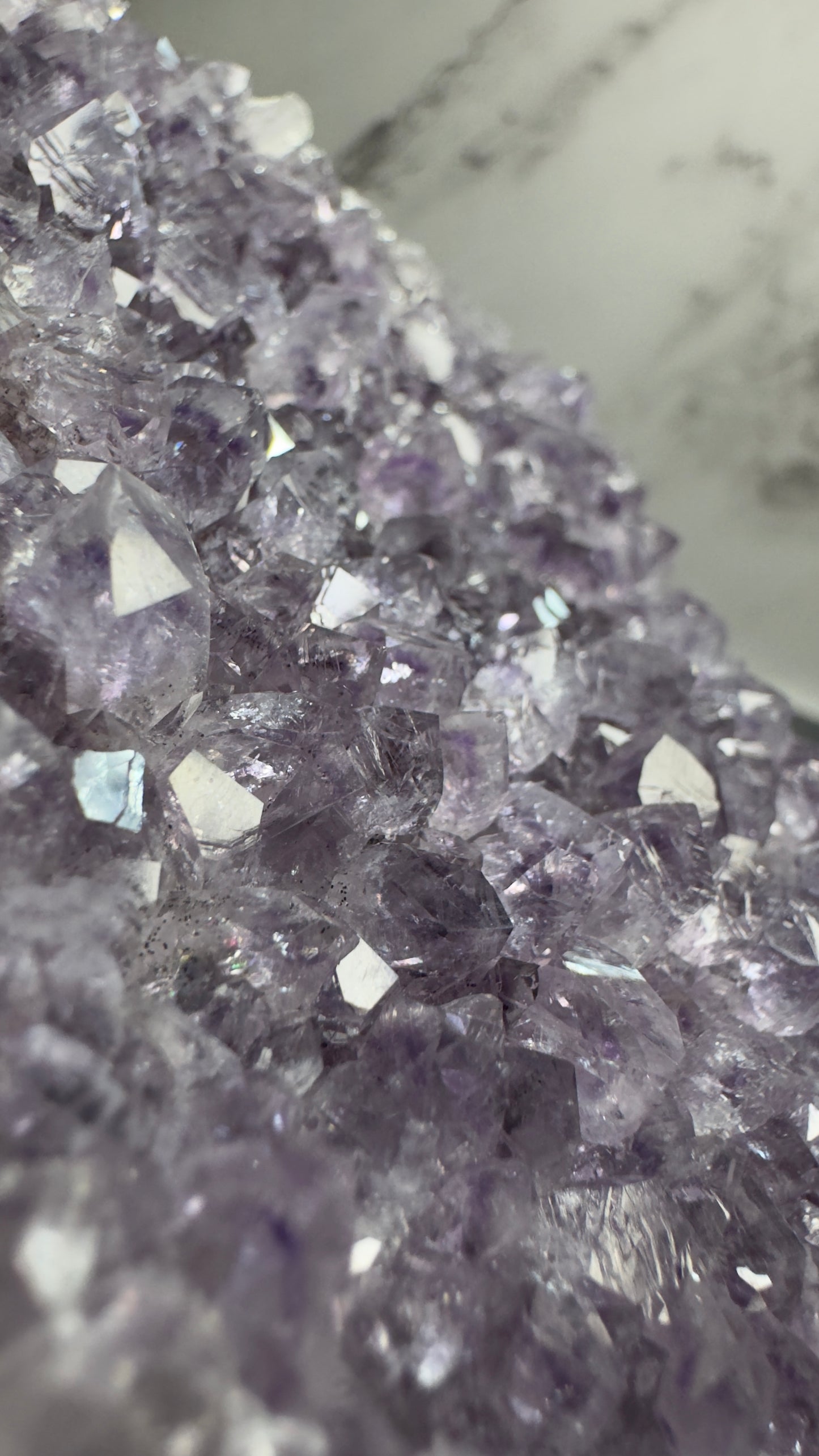 Amethyst on stand
