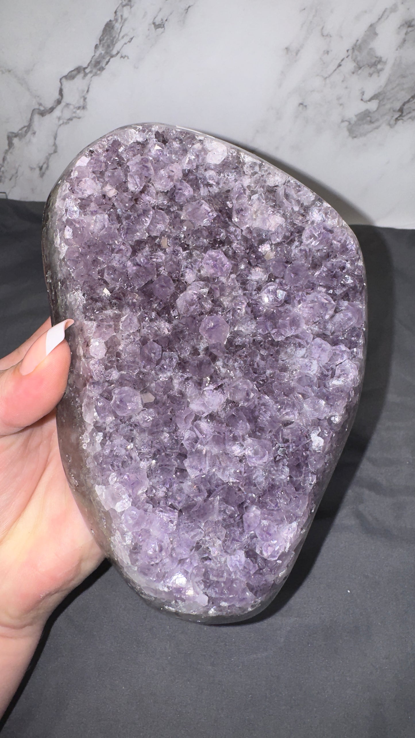 Amethyst on stand