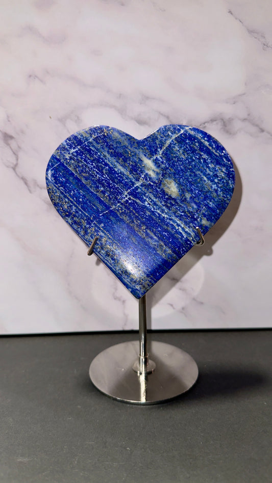 Lapis lazuli heart of stand