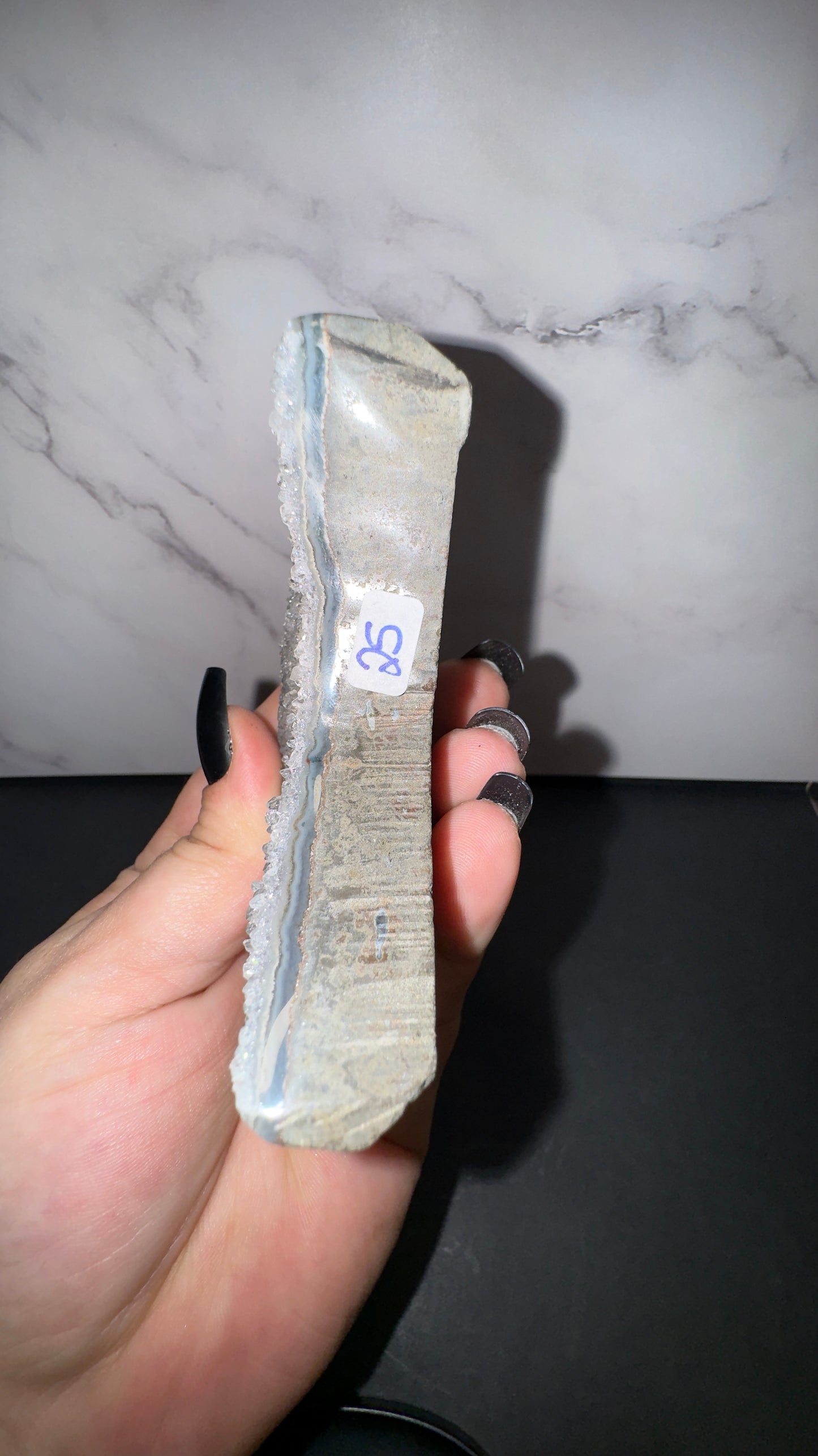 Grey amethyst moon