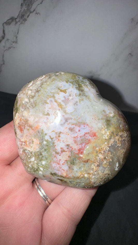 Sea jasper heart