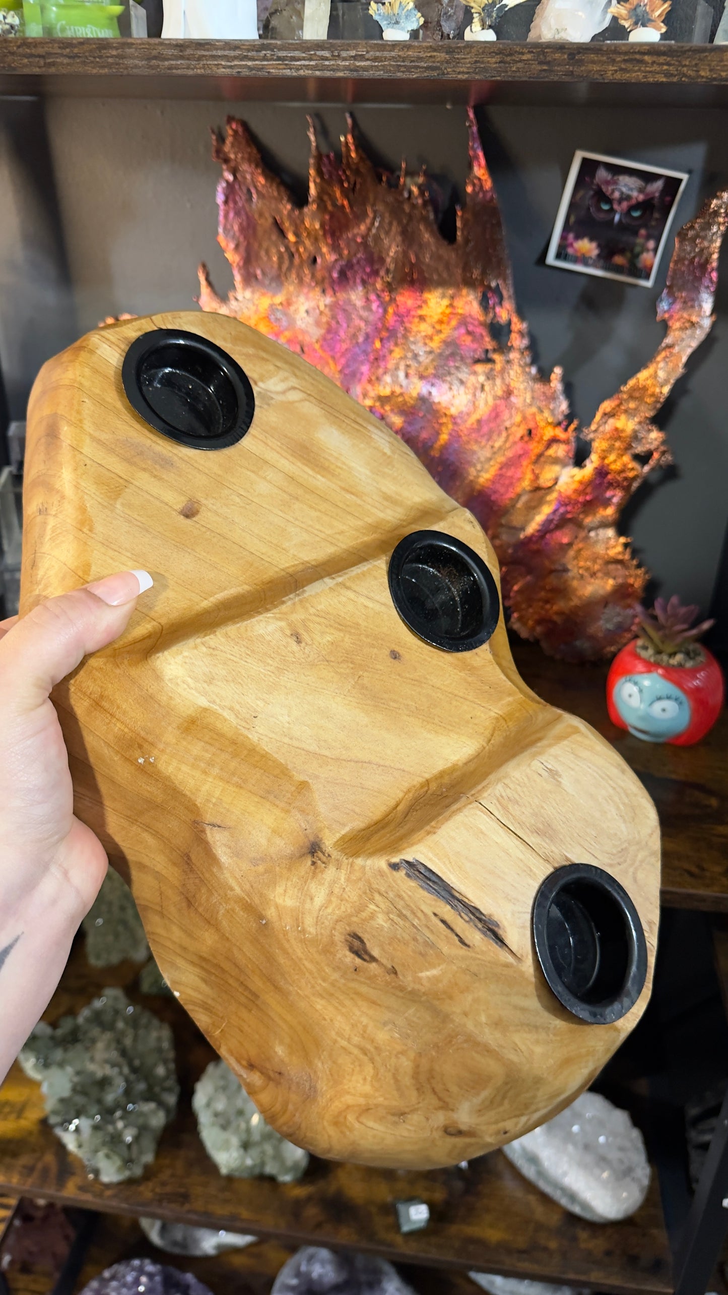 Shan mu root wood stand