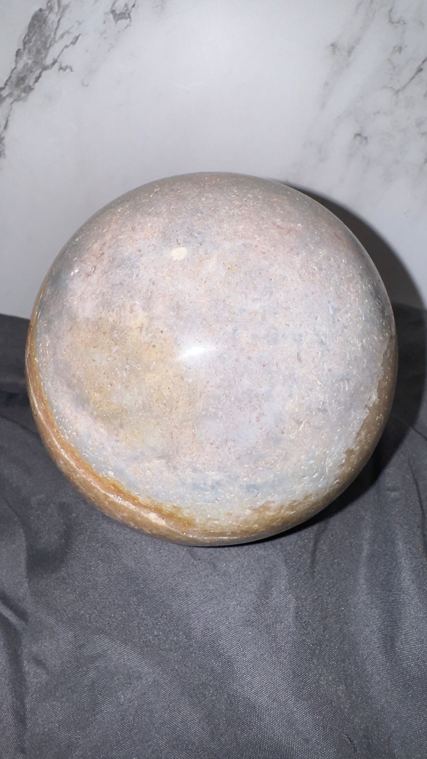 Pink amethyst sphere