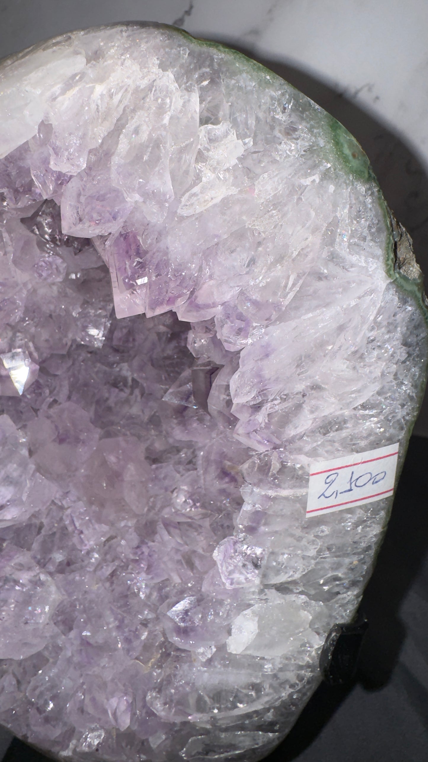 Amethyst on stand