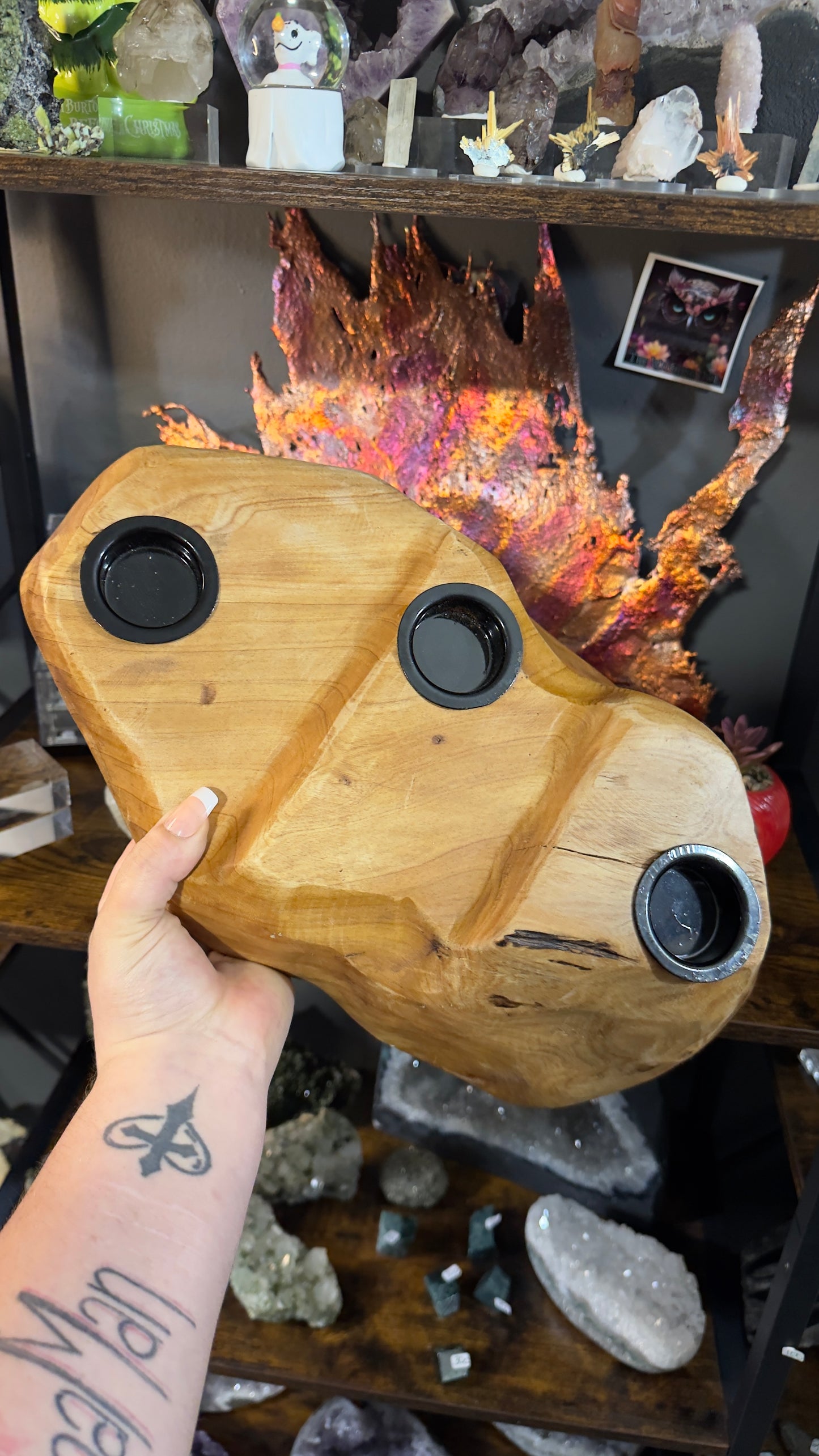 Shan mu root wood stand
