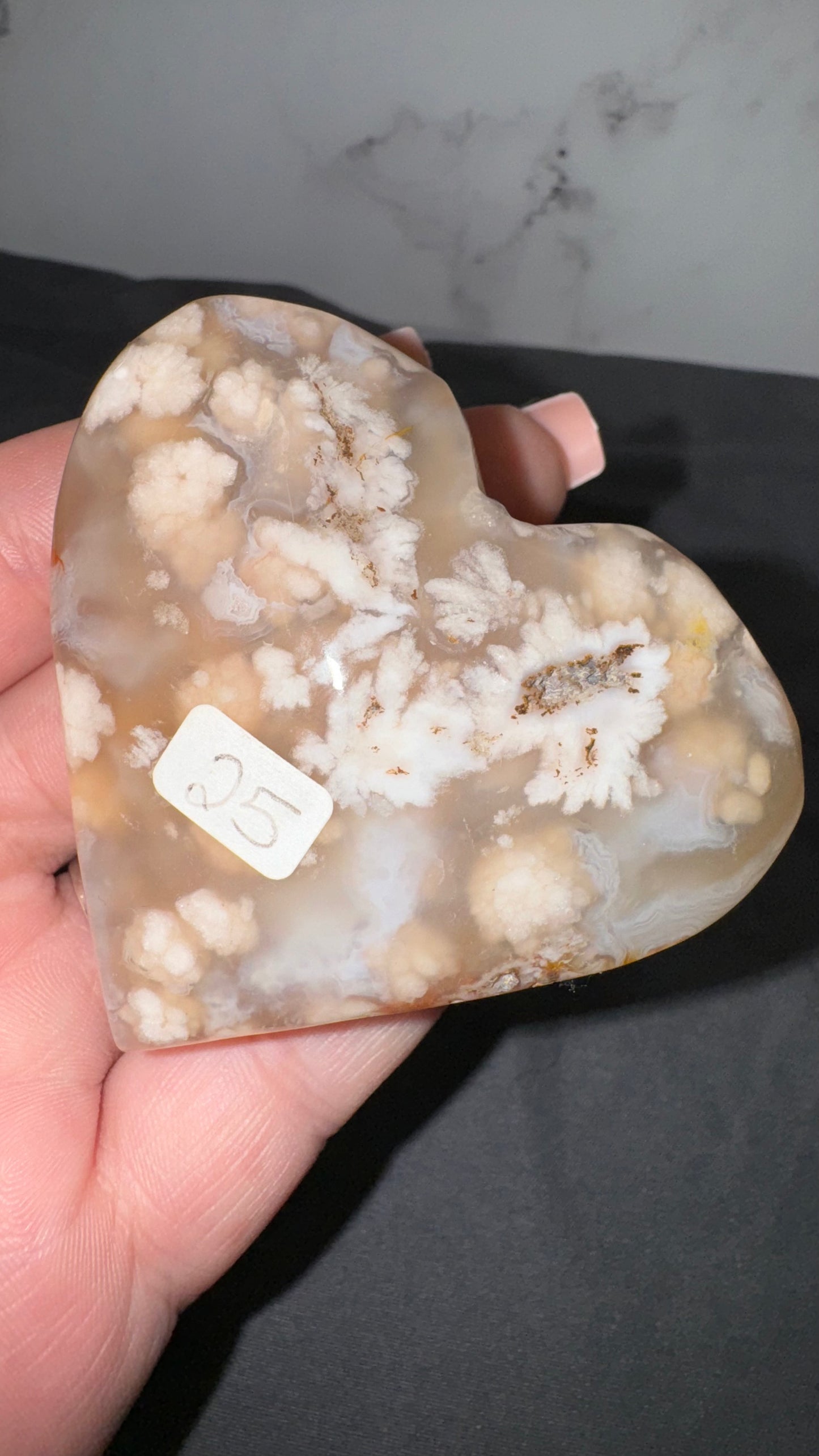 Flower agate with crazy lace!