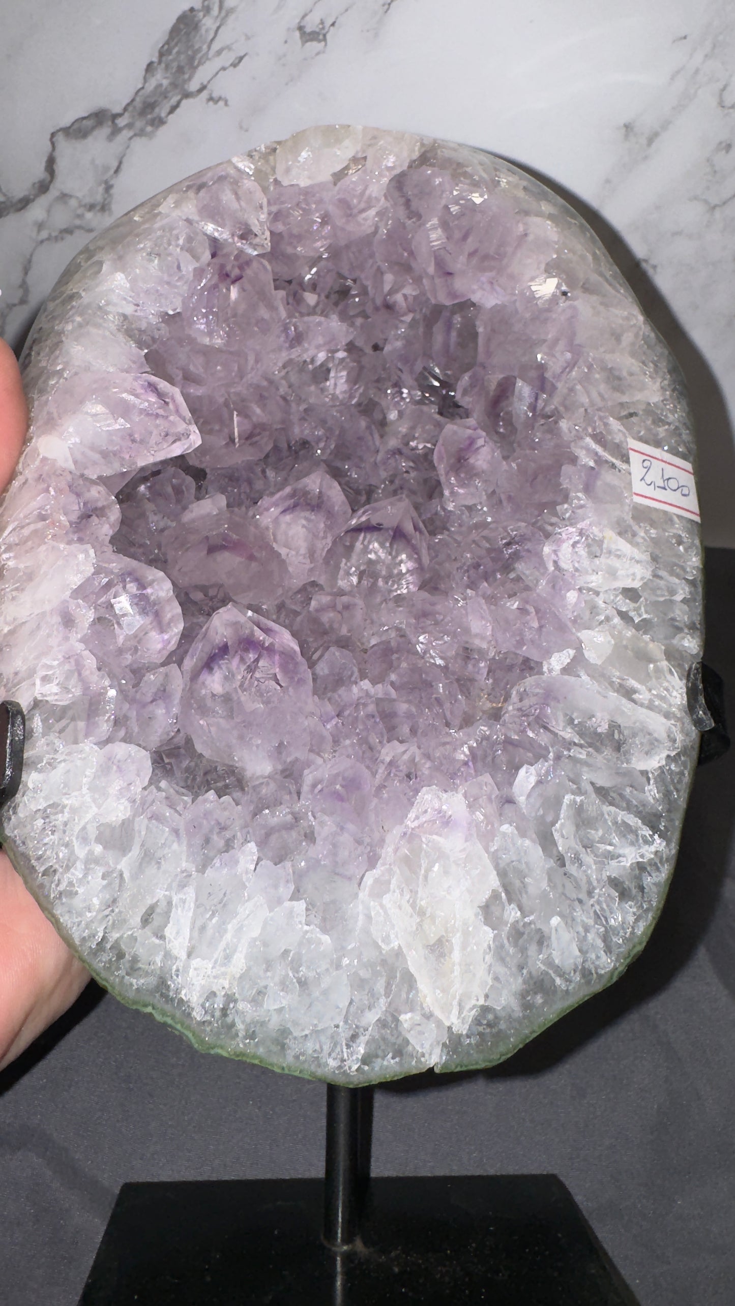Amethyst on stand