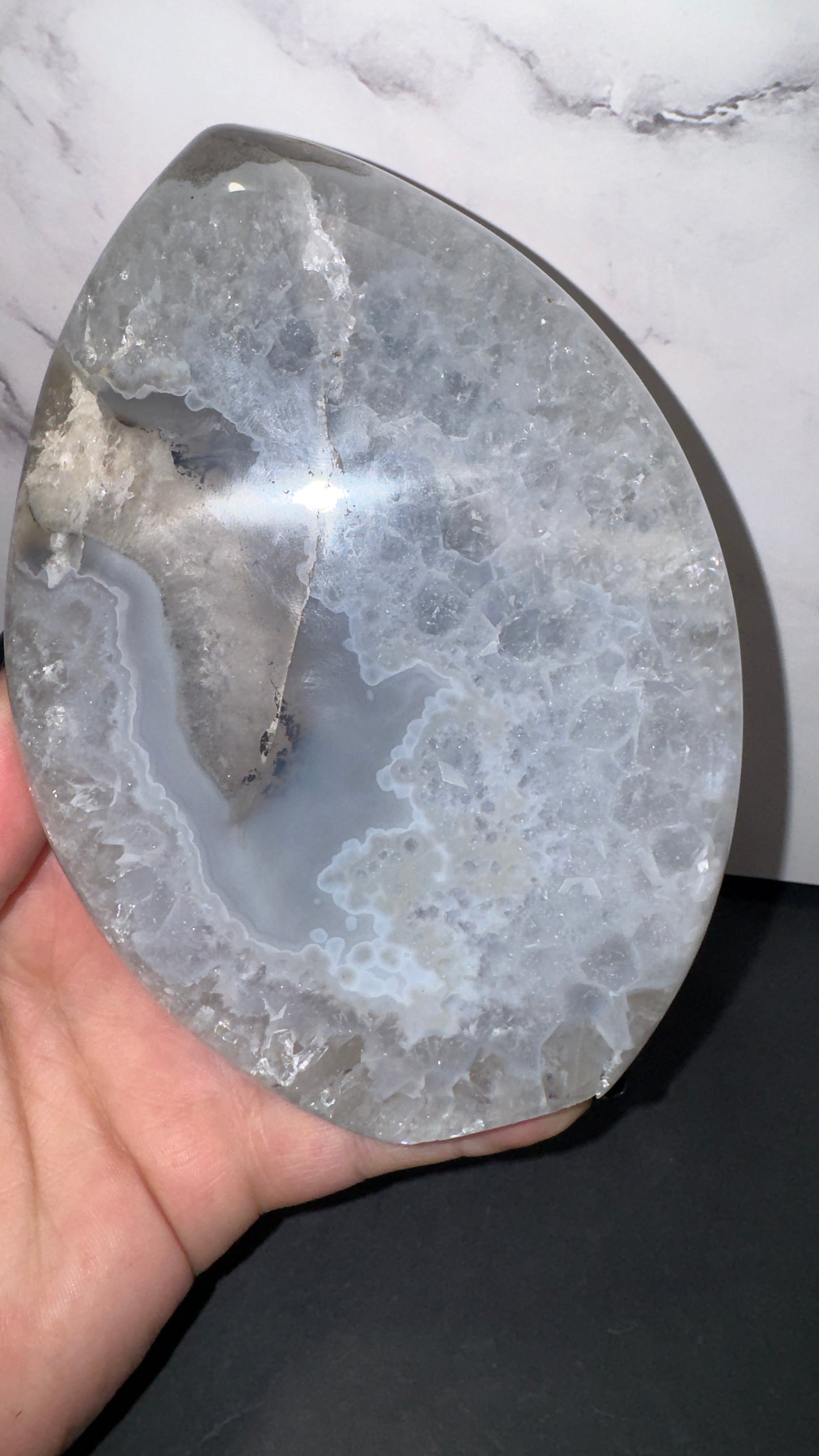Druzy agate