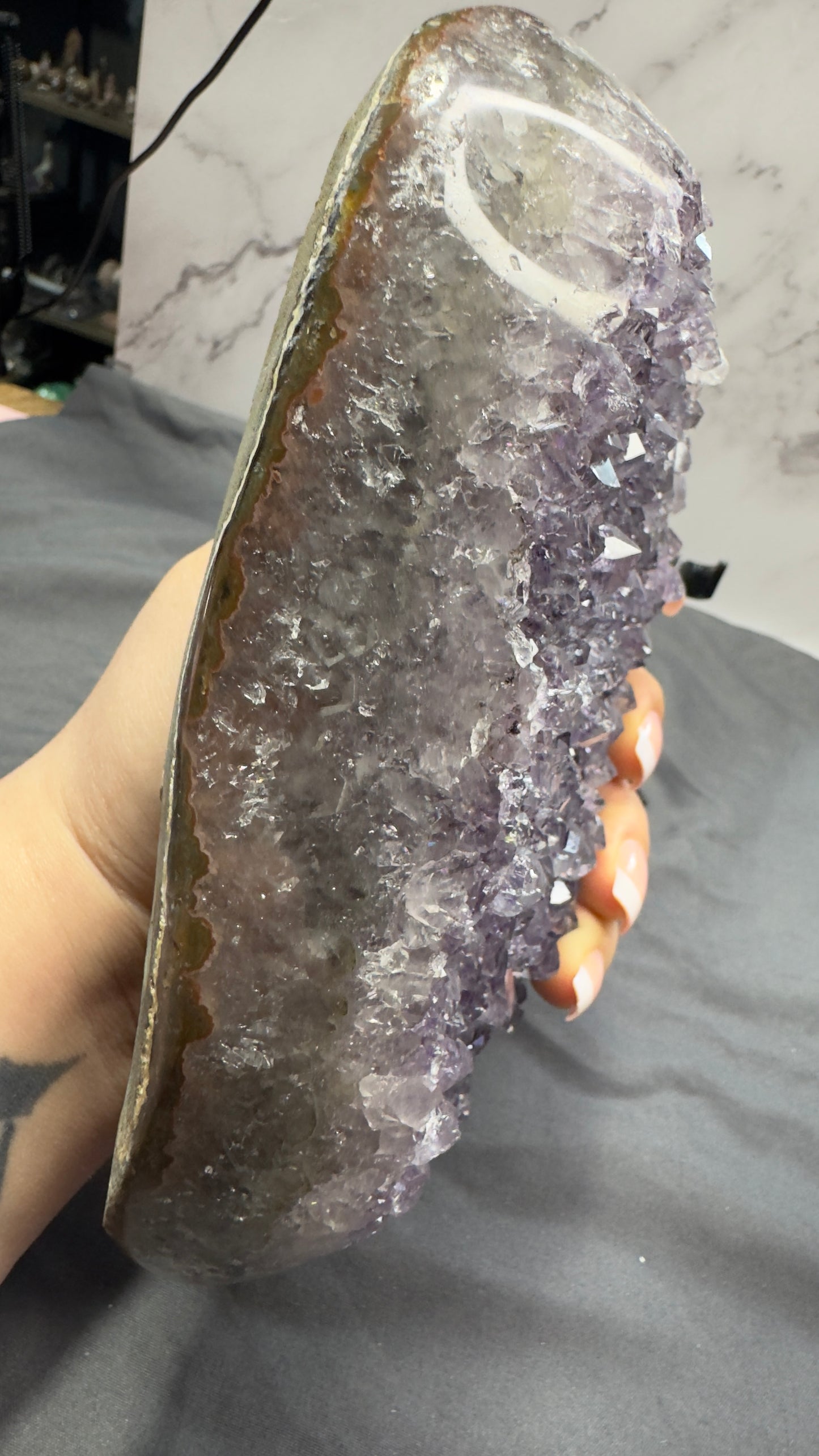 Amethyst on stand