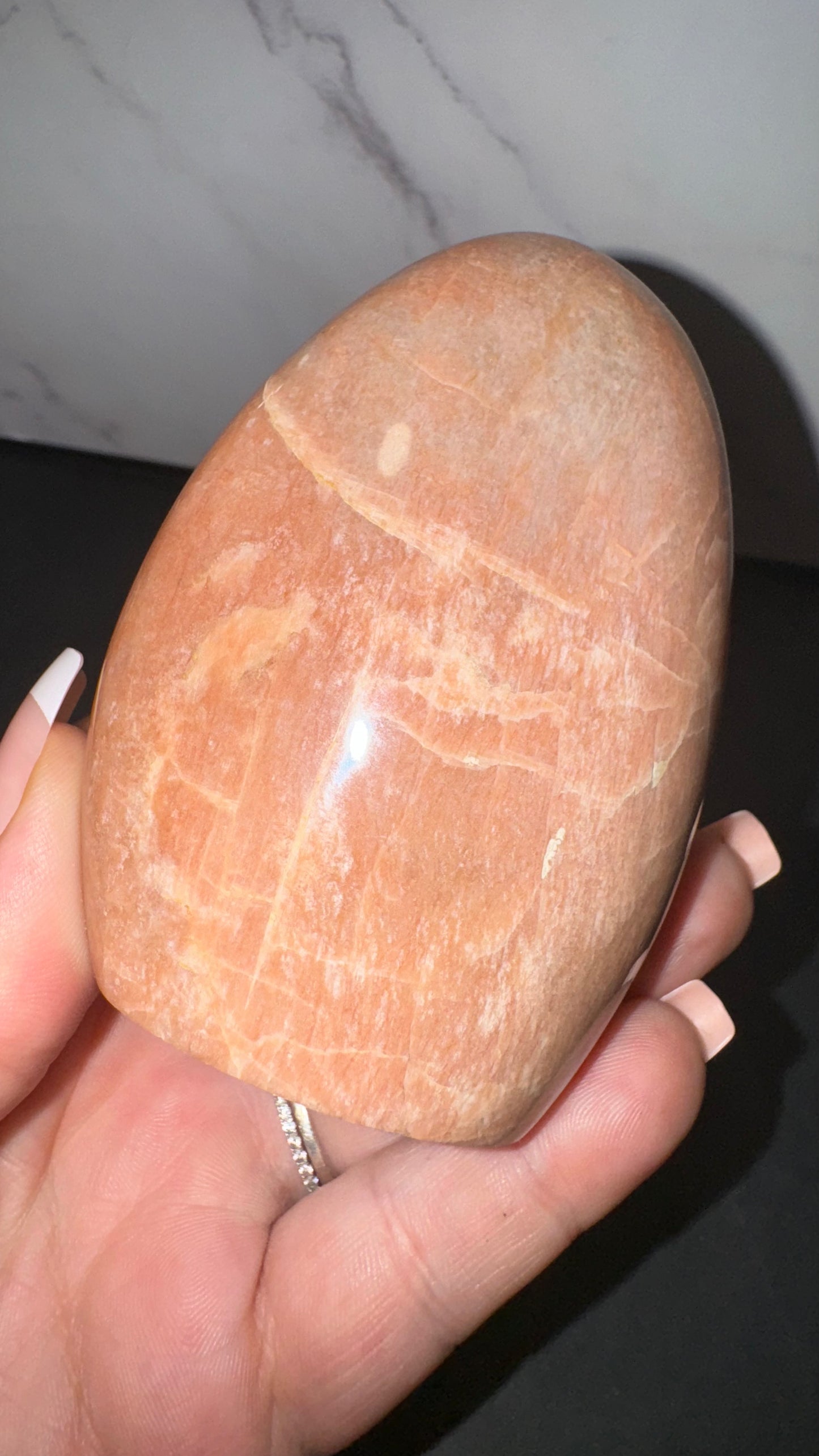 Peach moonstone