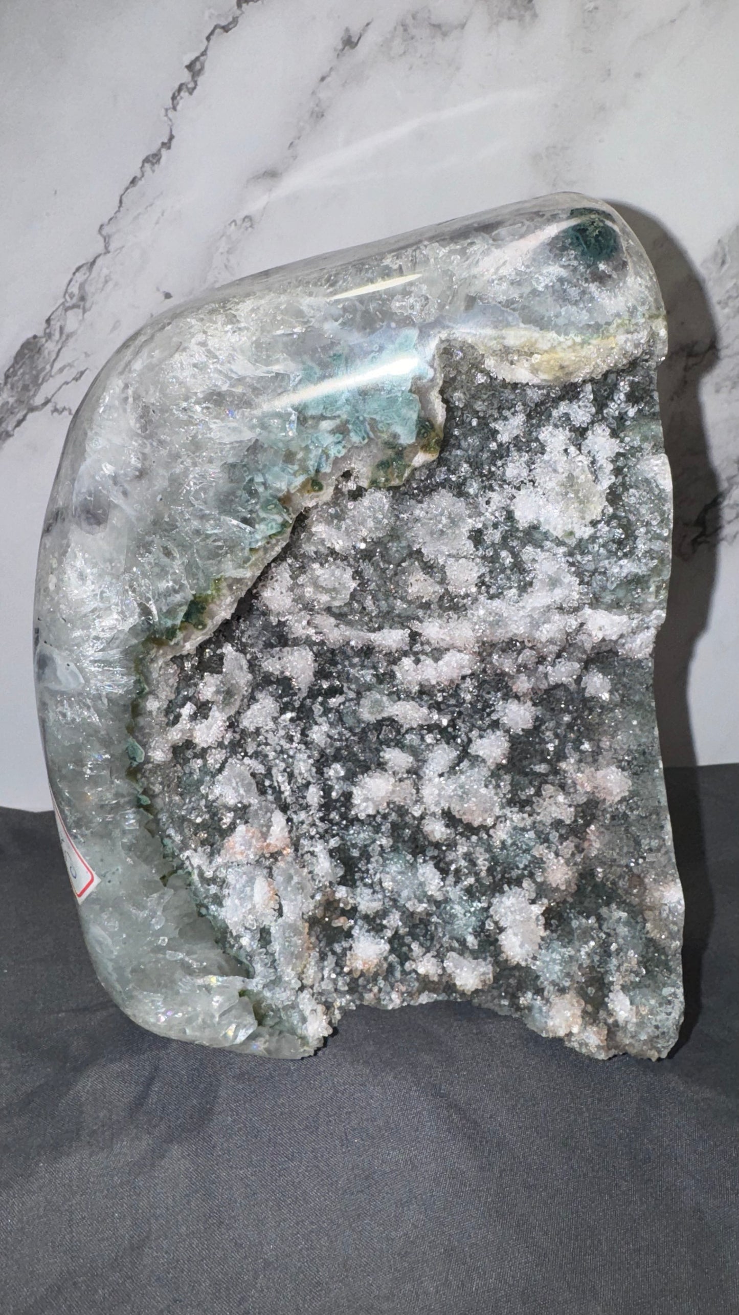Amethyst and moss agate
