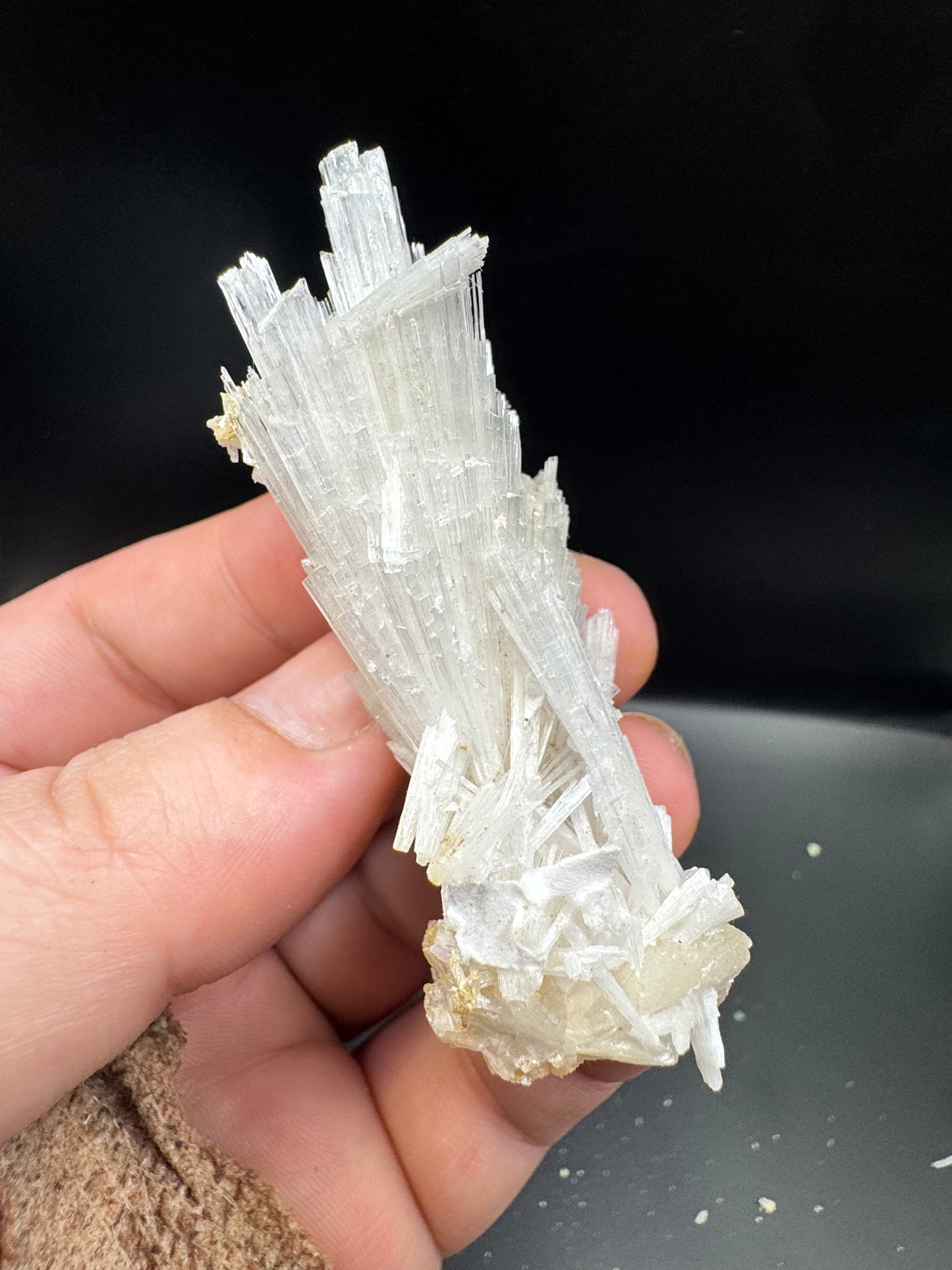 Scolecite with stilbite