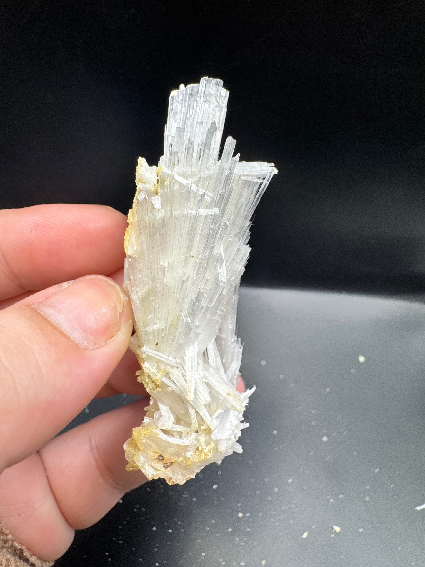 Scolecite with stilbite