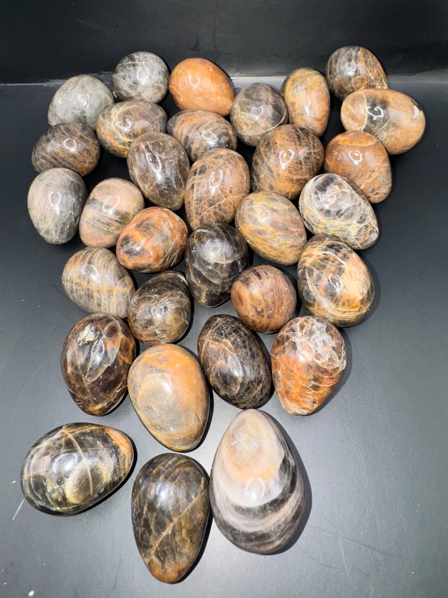 Black moonstone eggs