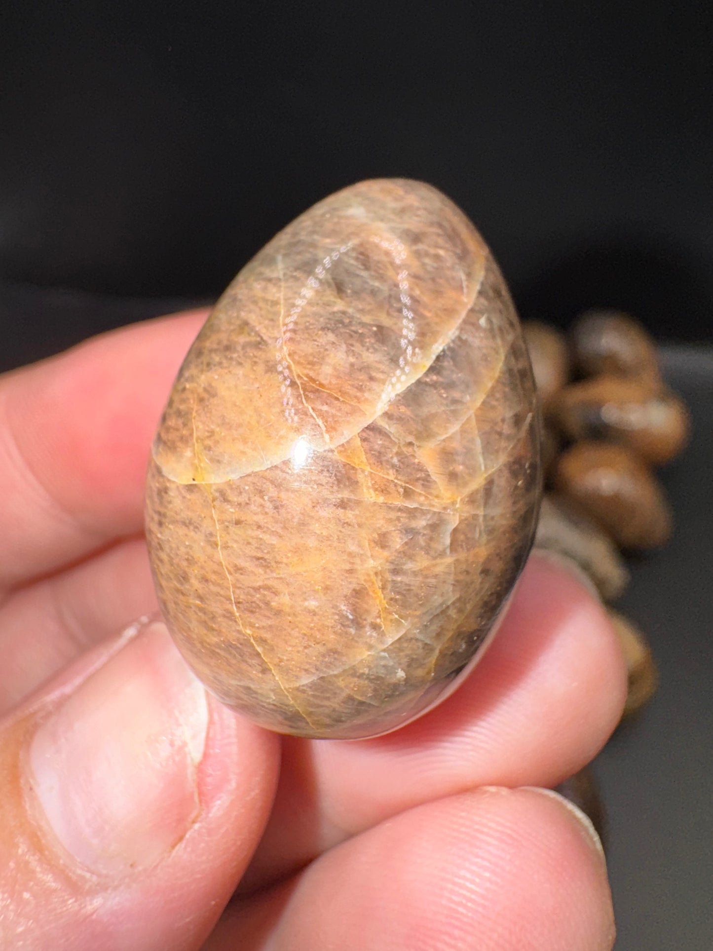 Black moonstone eggs