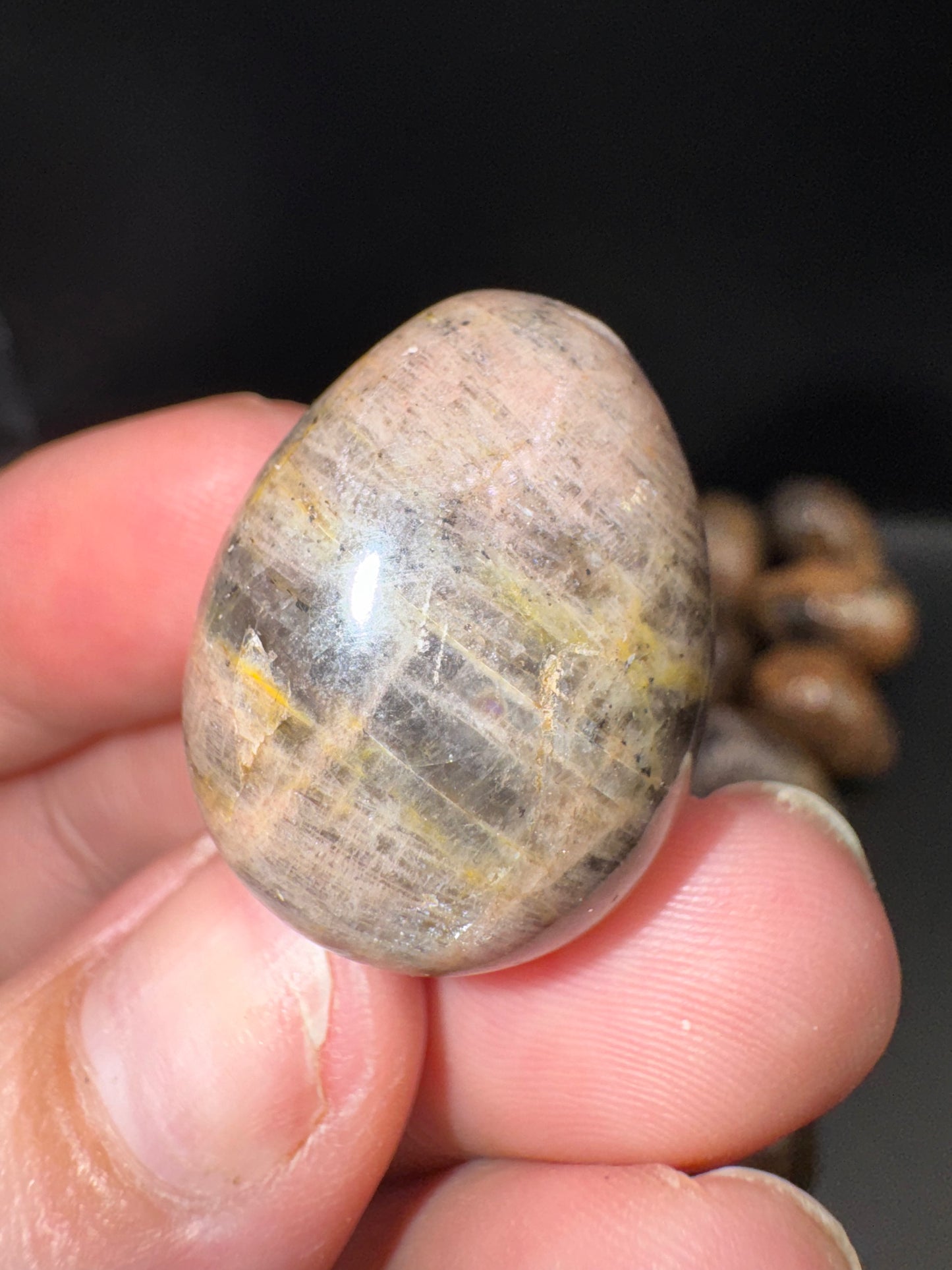 Black moonstone eggs