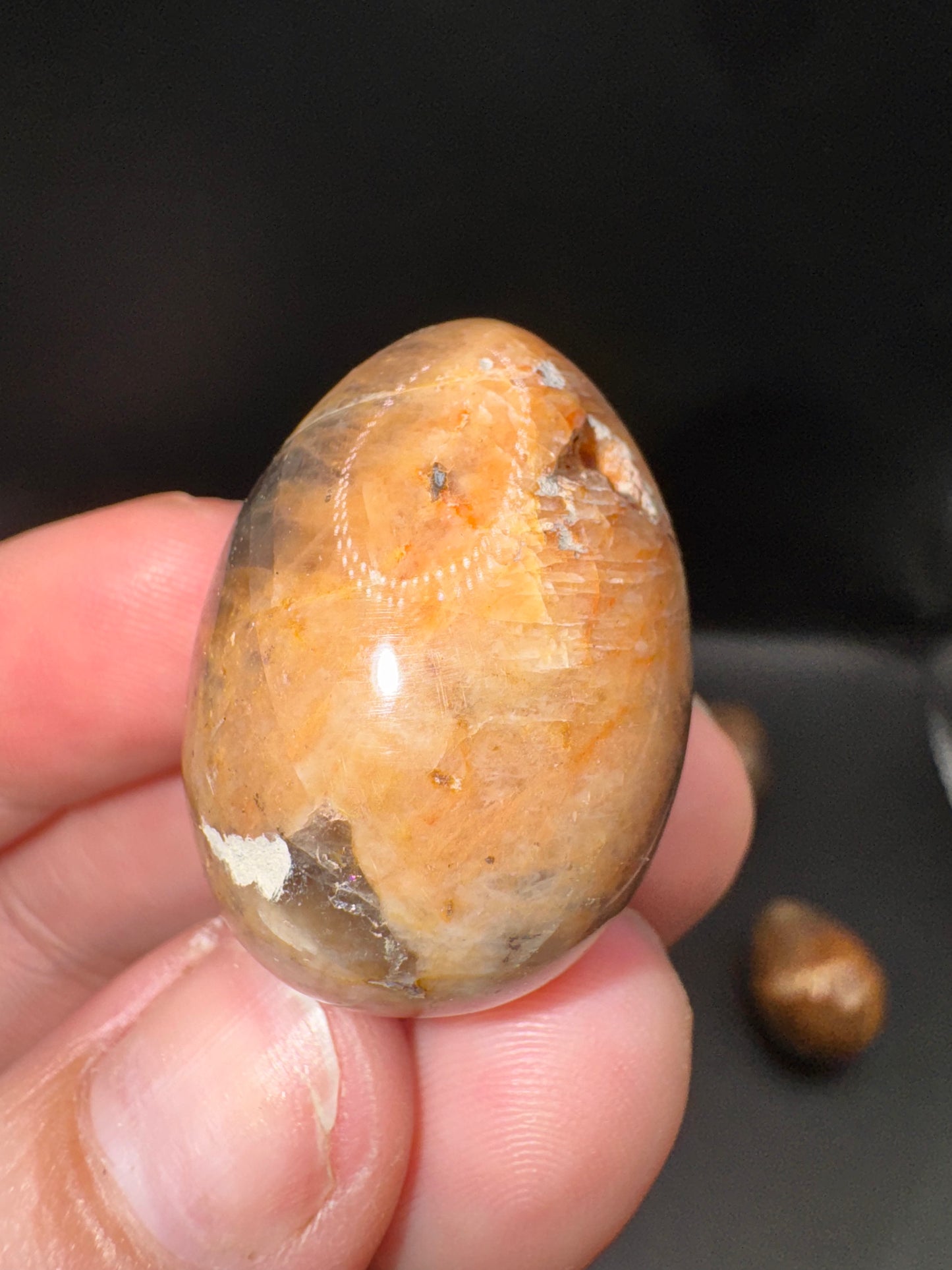 Black moonstone eggs