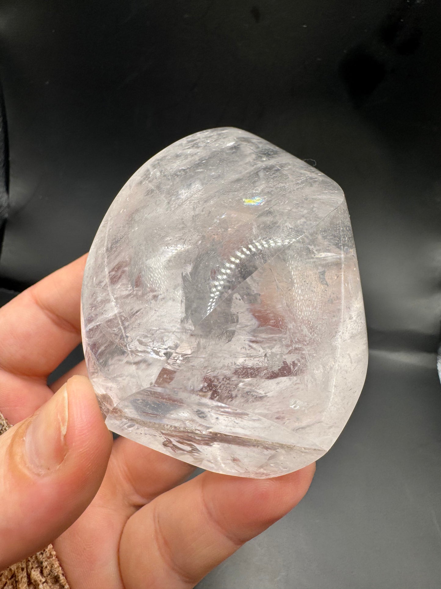 Clear quartz flame