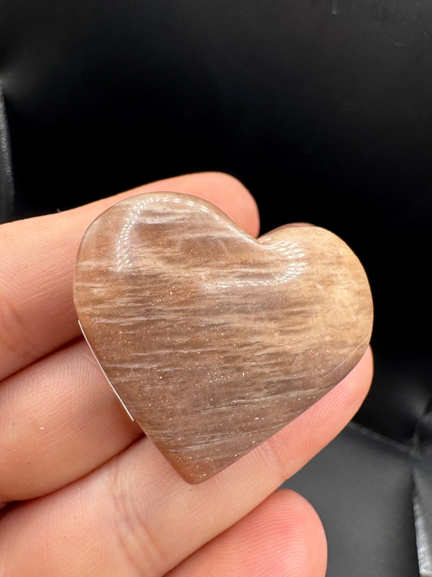 Sunstone moonstone heart