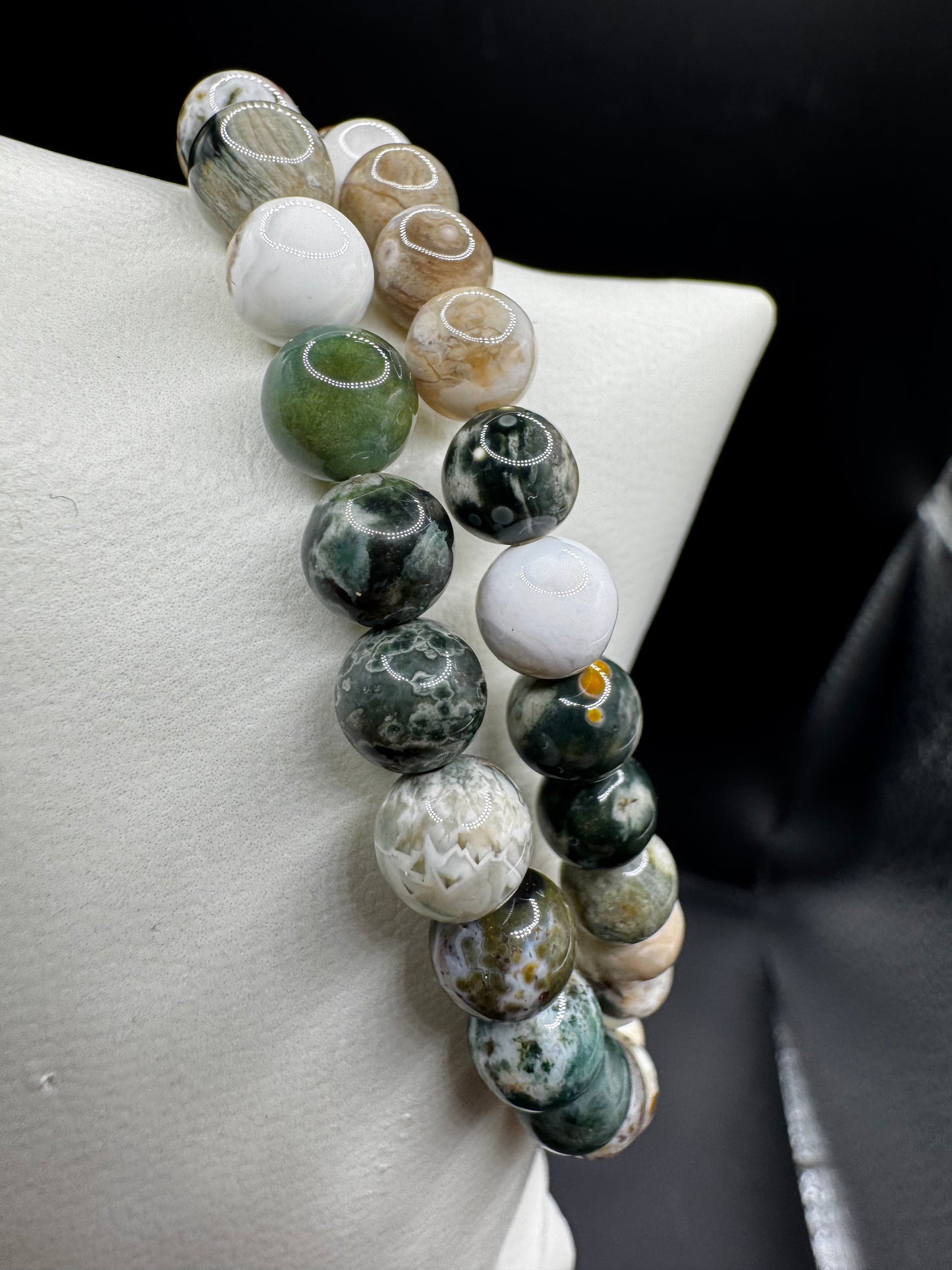 Orbicular ocean jasper bracelet
