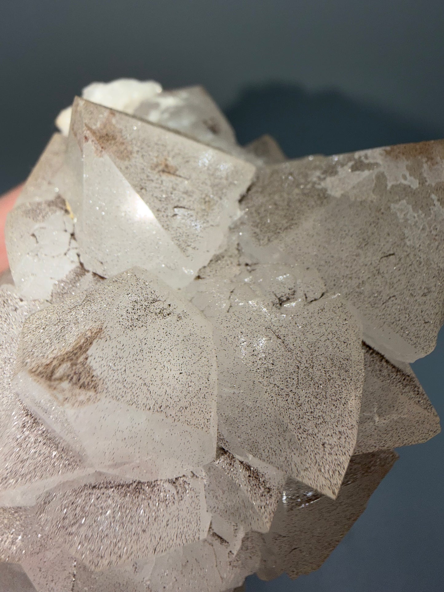 Hematite On Quartz Flower