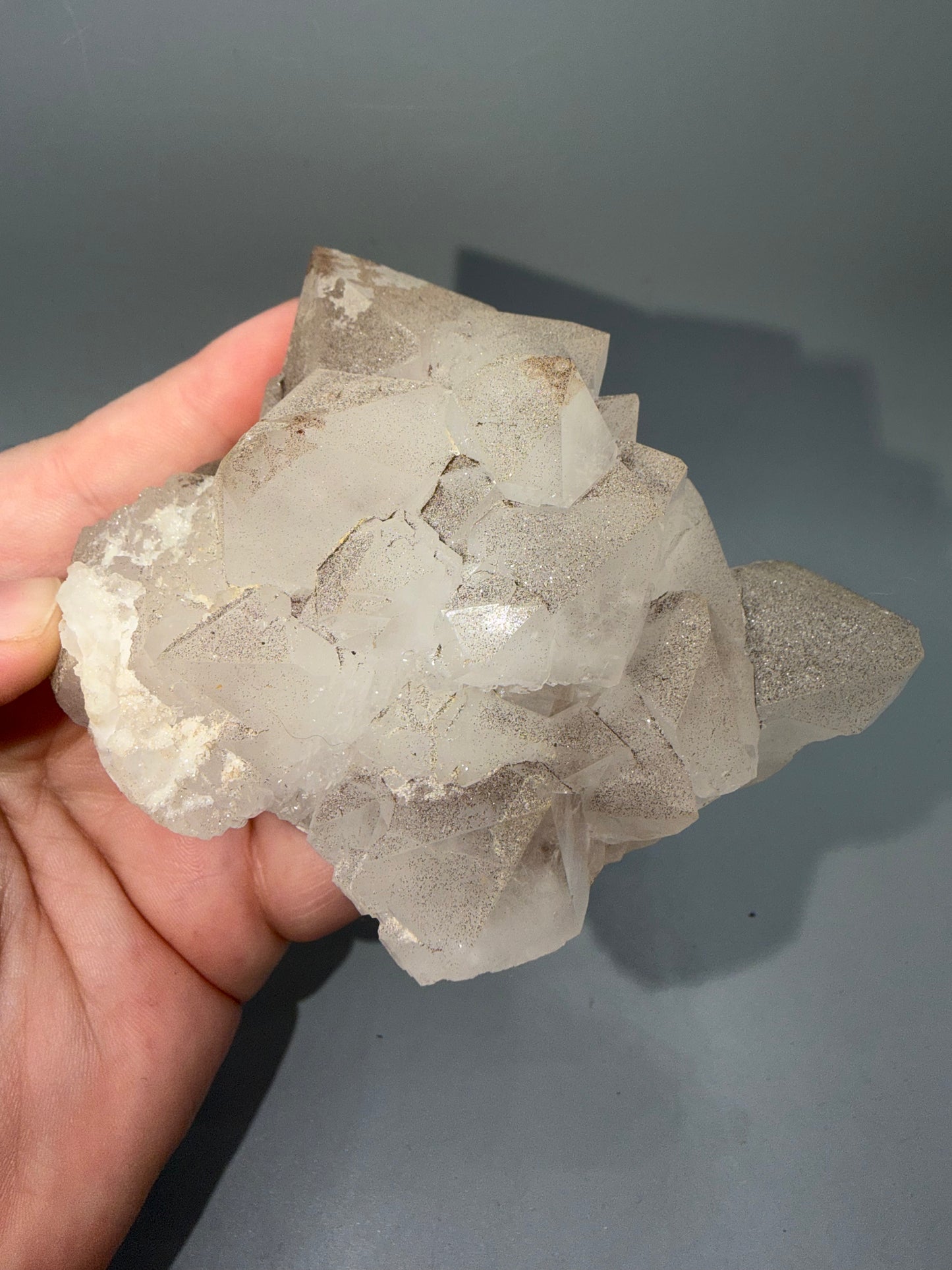 Hematite On Quartz Flower