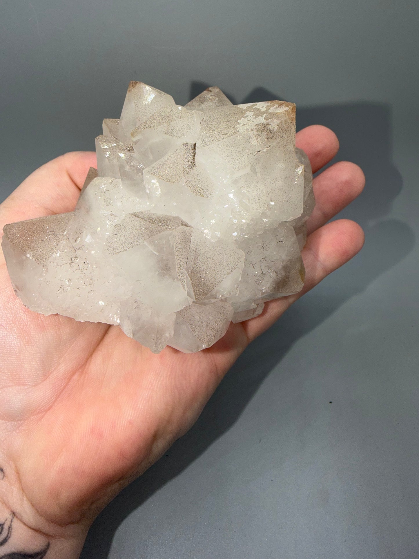 Hematite On Quartz Flower