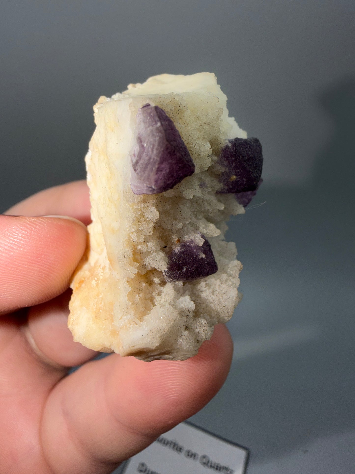 Fluorite On Quartz