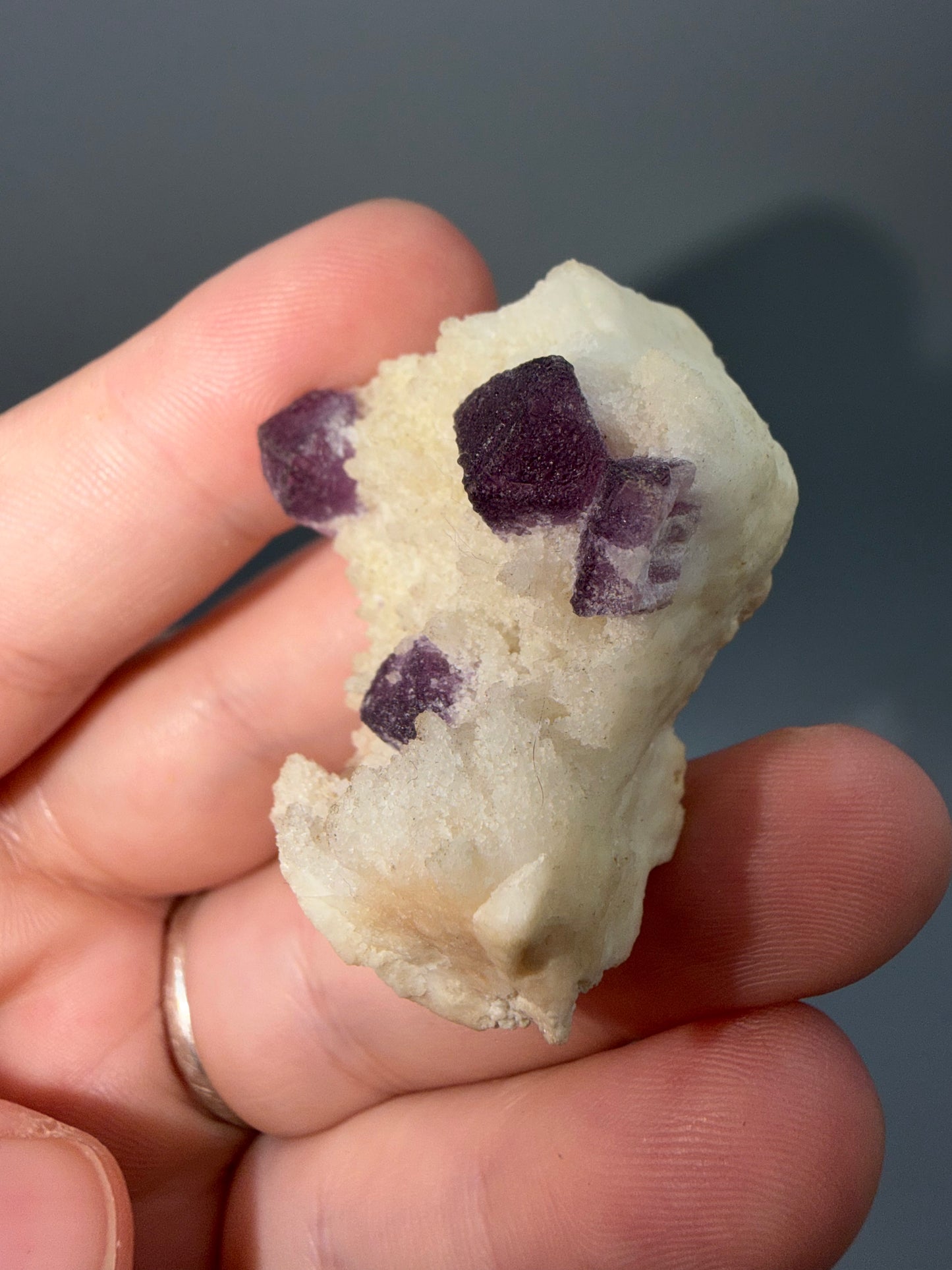 Fluorite On Quartz