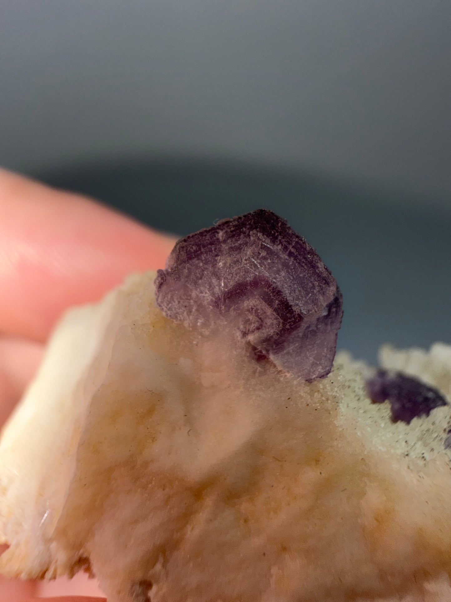 Fluorite On Quartz