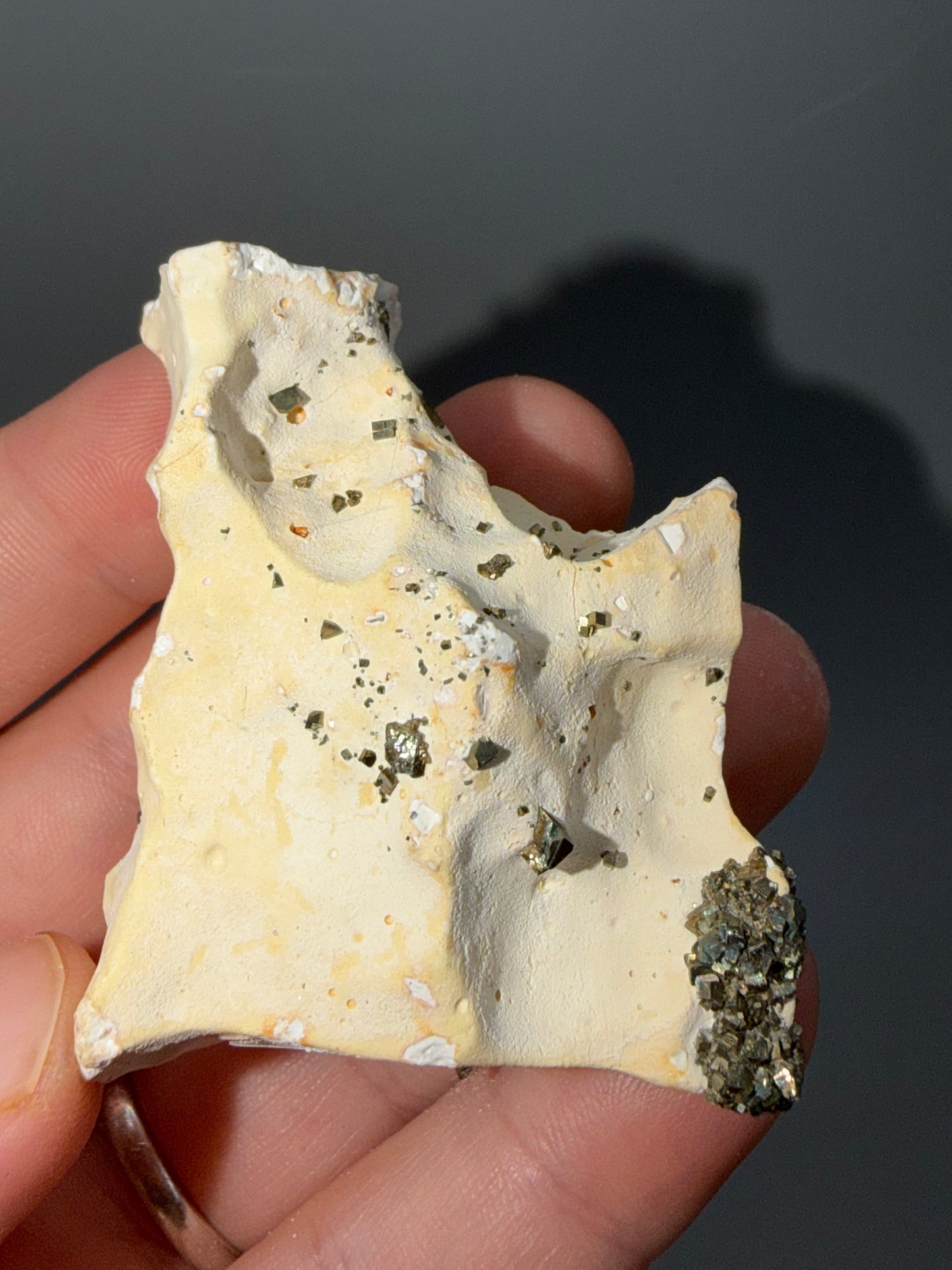 Iridescent pyrite