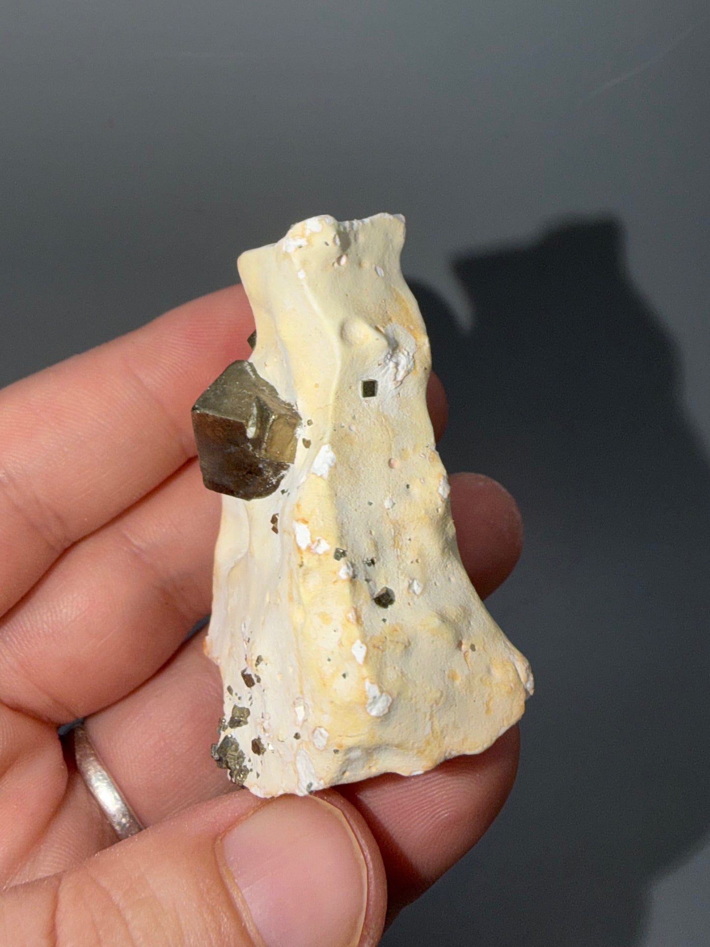 Iridescent pyrite