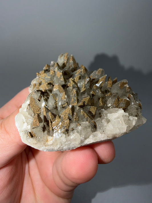 Marcasite on calcite